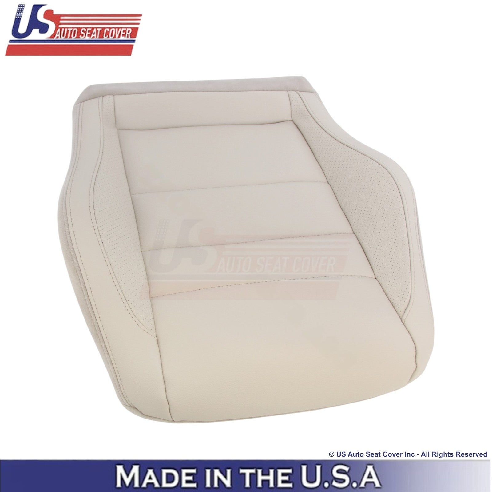 2010-2017 For Mercedes Benz E350 Coupe Leatherette Perf. Front Bottom Covers Tan