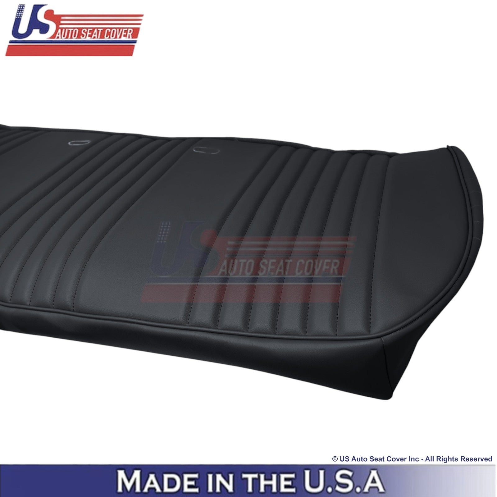 1987-1997 For Ford F150 Leatherette Bench Bottom Replacement Cover Dark Charcoal