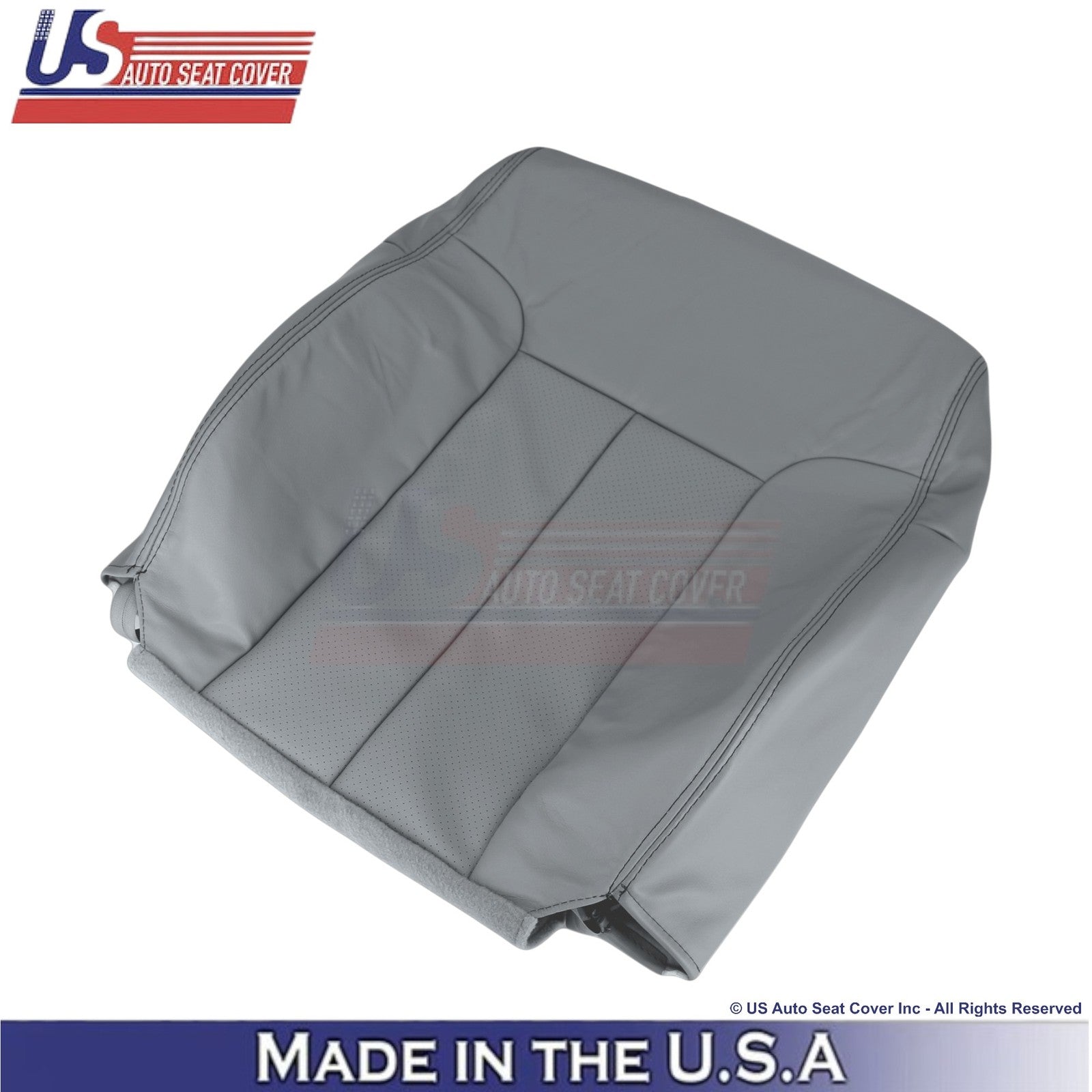 2011-2014 Fits Ford F150 Lariat Leatherette Perf. Front Replacement Covers Steel