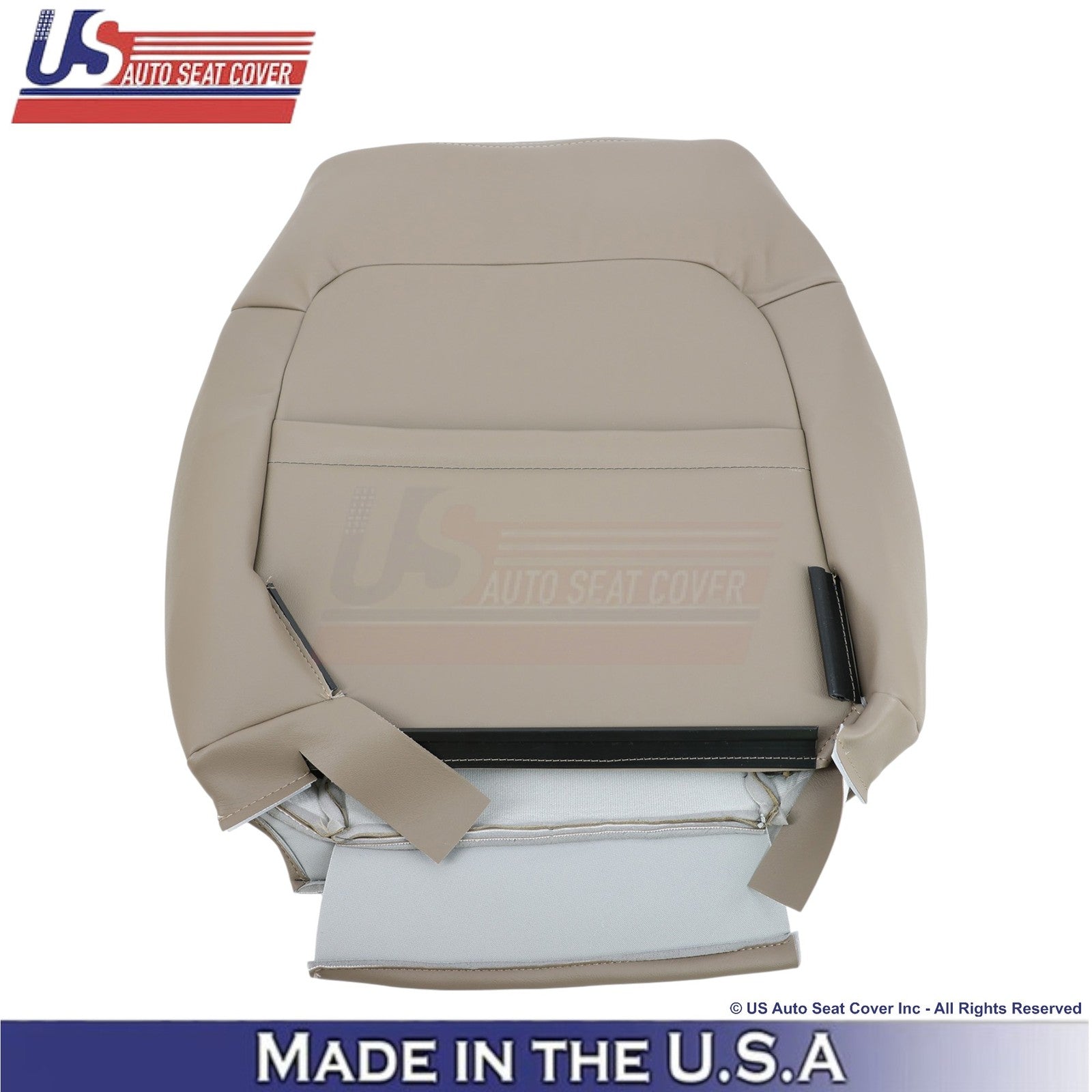 1998-2003 For Toyota Sienna Genuine Leather Front Replacement Covers Light Oak