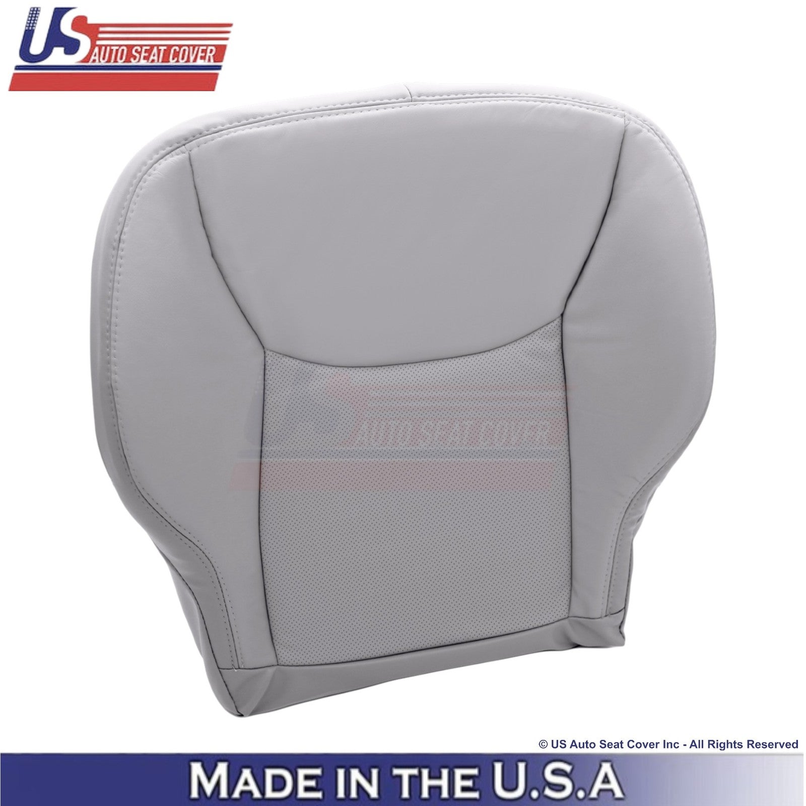 1999-2006 Fits Mercedes-Benz S-Class Leather Half Perf. Front Bottom Covers Gray