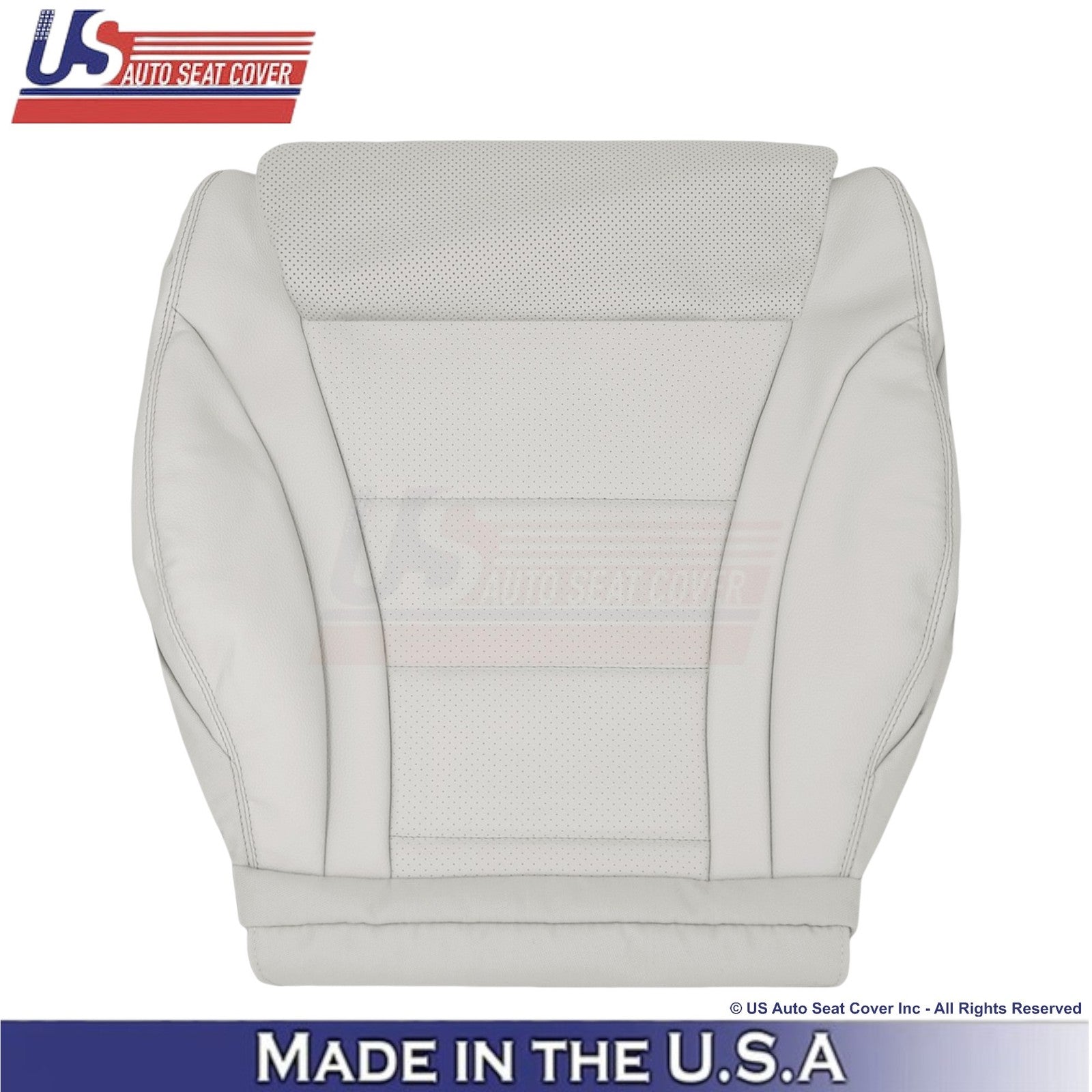 2016-2021 For Mercedes Benz GLC Class Leather Driver Bottom Seat Covers Lt. Gray