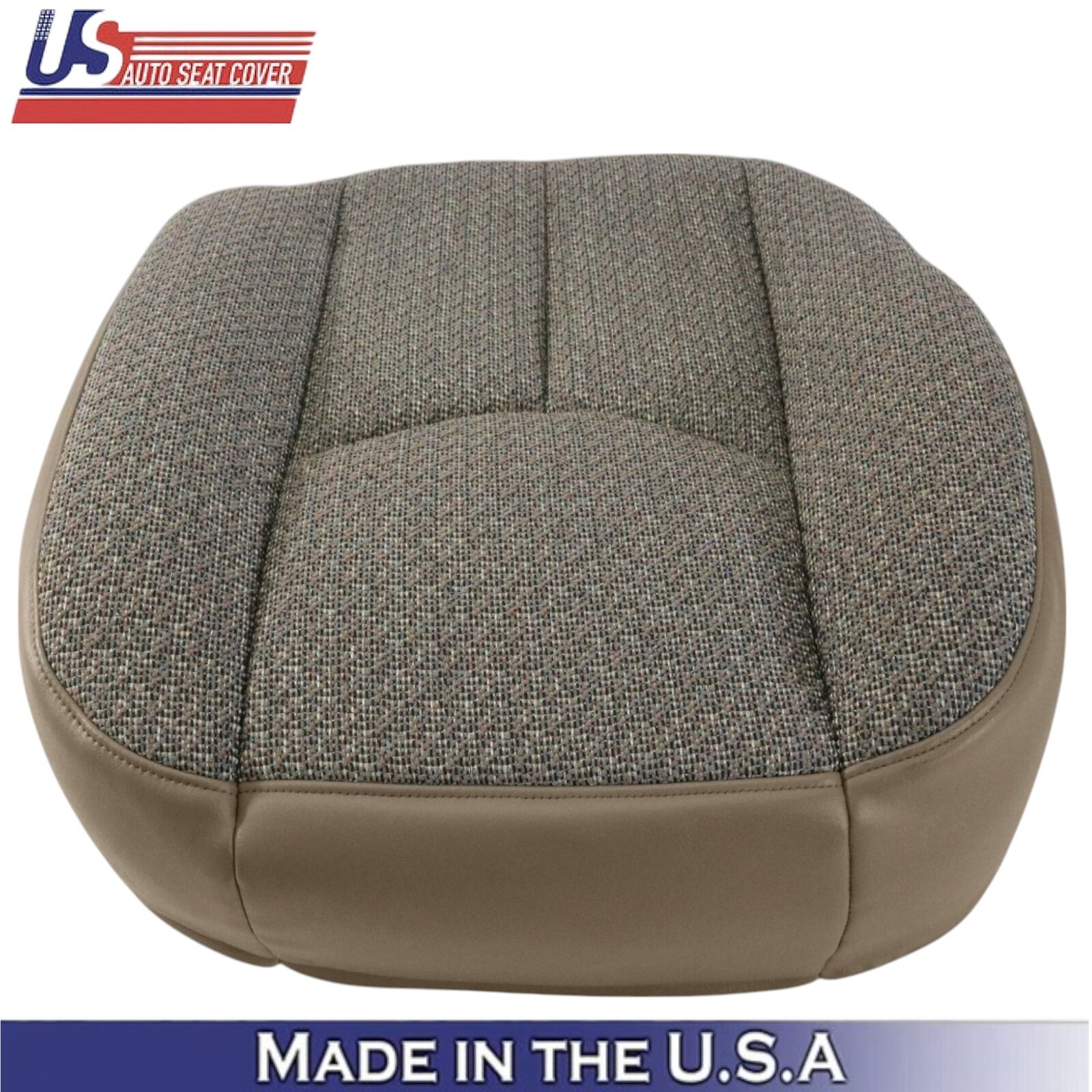 2003-2007 For Chevy Silverado 1500 Cloth Fabric Front Bottom Seat Covers Tan