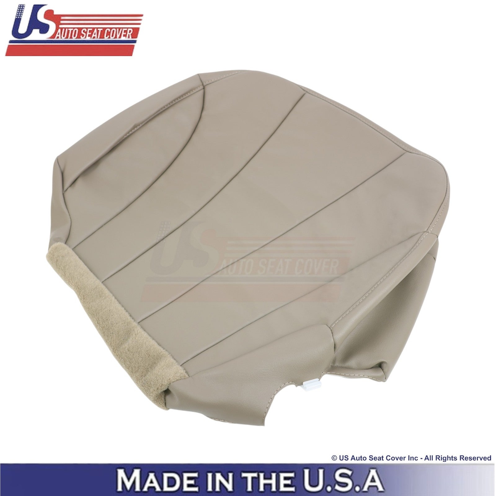 2001-2002 For Chevy Silverado W/T Leatherette Front Seat Covers Medium Neutral