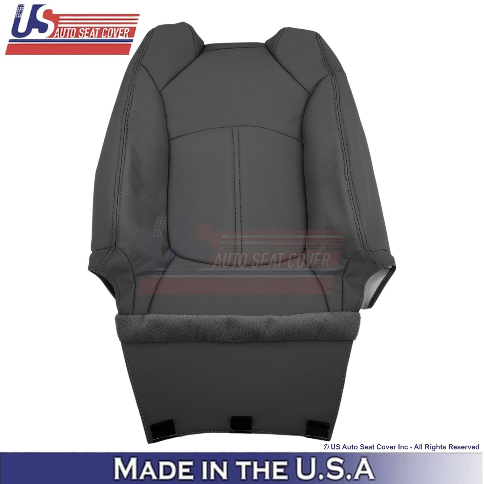 2013-2016 Fits GMC Acadia Leatherette Driver Side Replacement Seat Covers Ebony