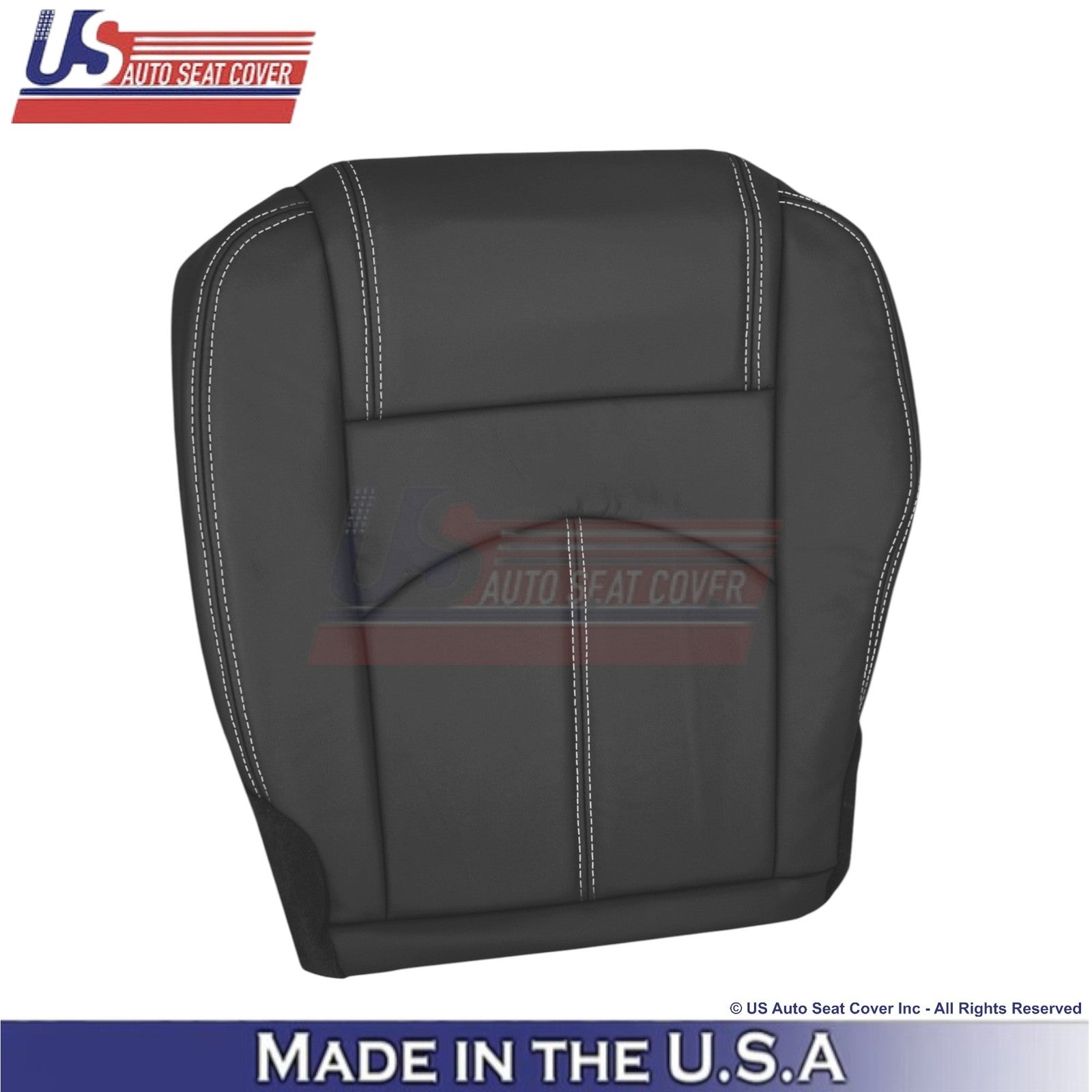 2013-2017 Fits Chevy Traverse Leatherette Passenger Bottom Seat Cover Ebony
