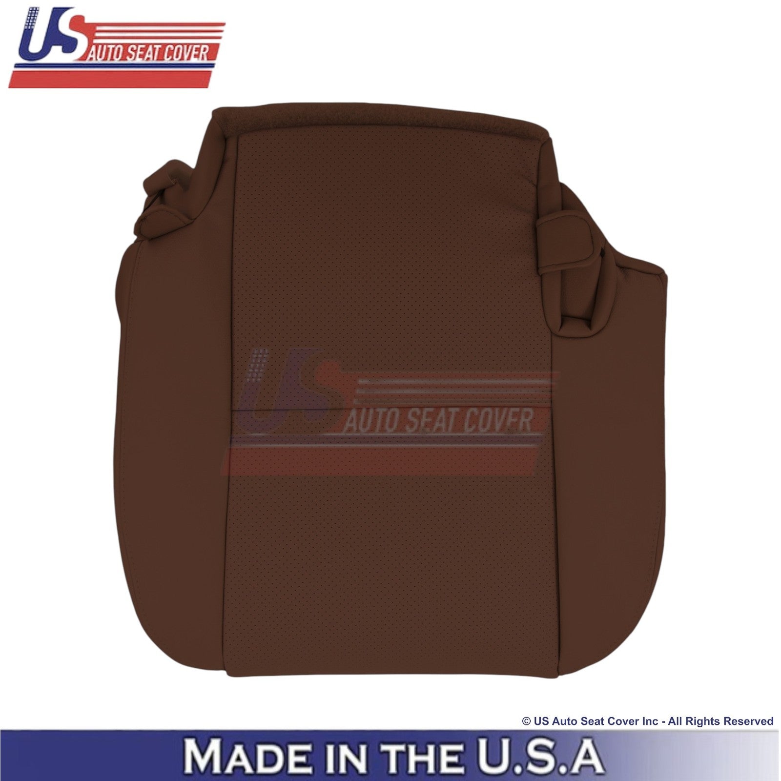 2008-2014 Fits Toyota Sequoia Genuine Leather Perf. Rear Bottom Covers Red Rock