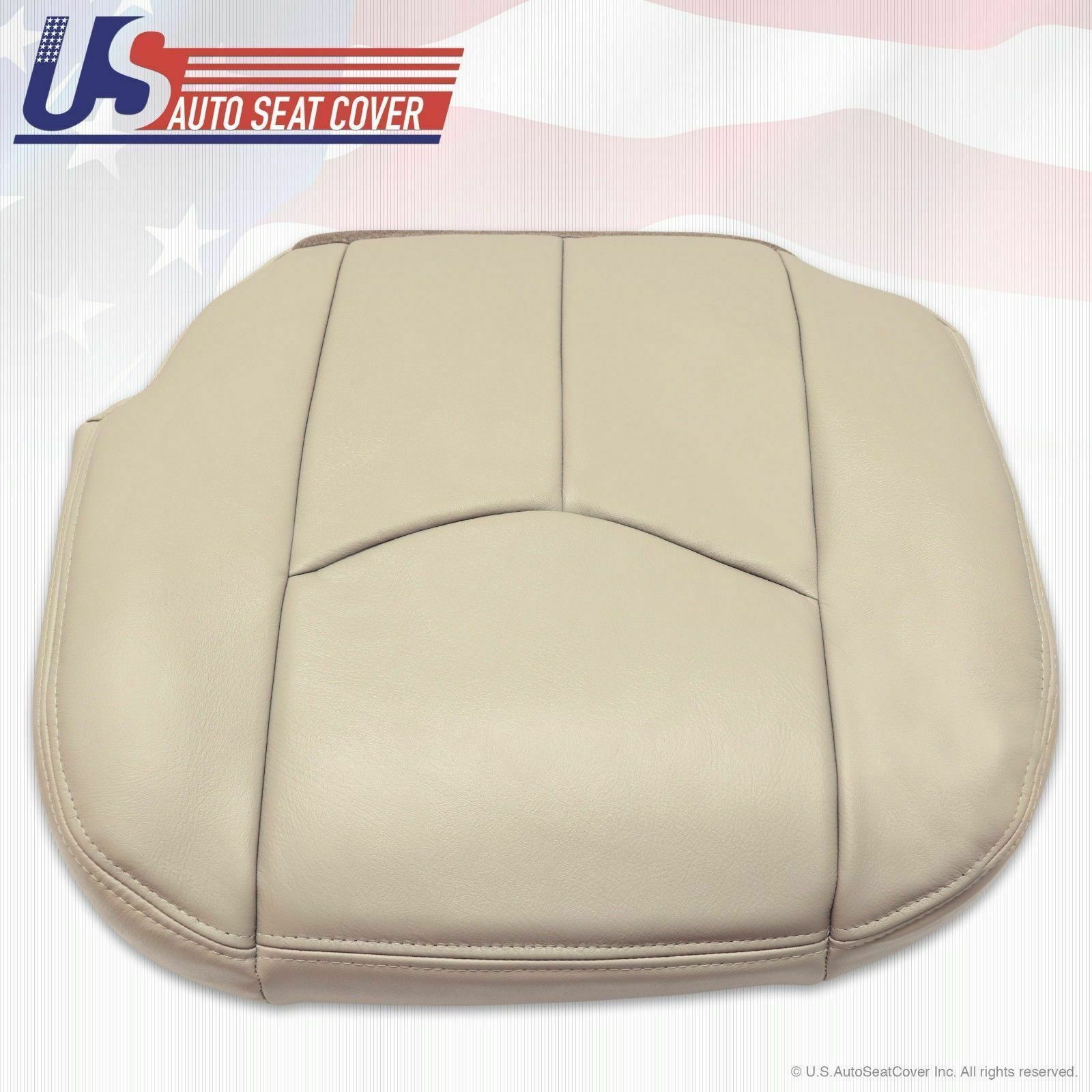 03 To 06 Tahoe Suburban Yukon Driver & passenger Bottom Leather Seat Covers Tan