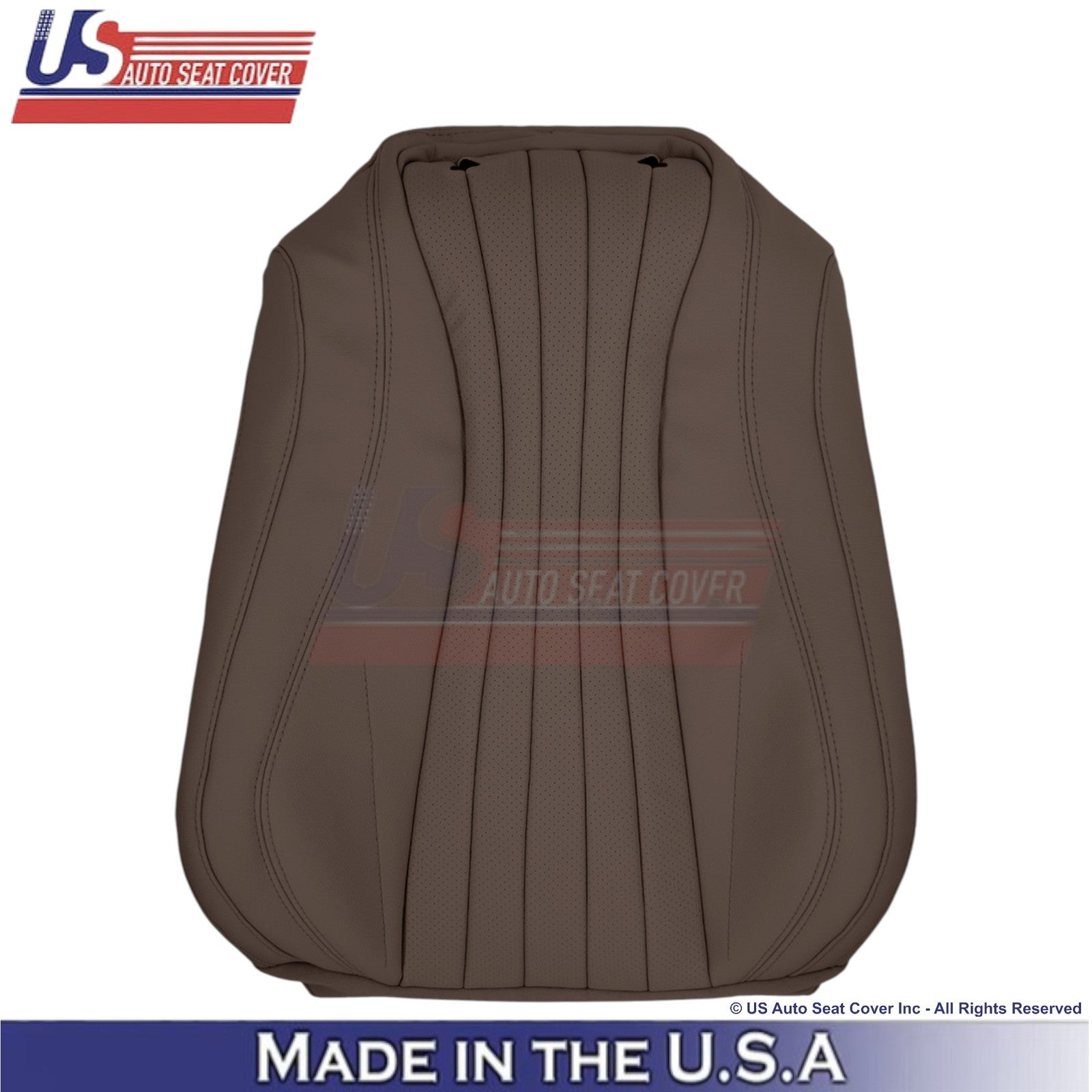 2017-2023 Fits Mercedes Benz E-Class Leather Front Top Seat Covers Nut Brown