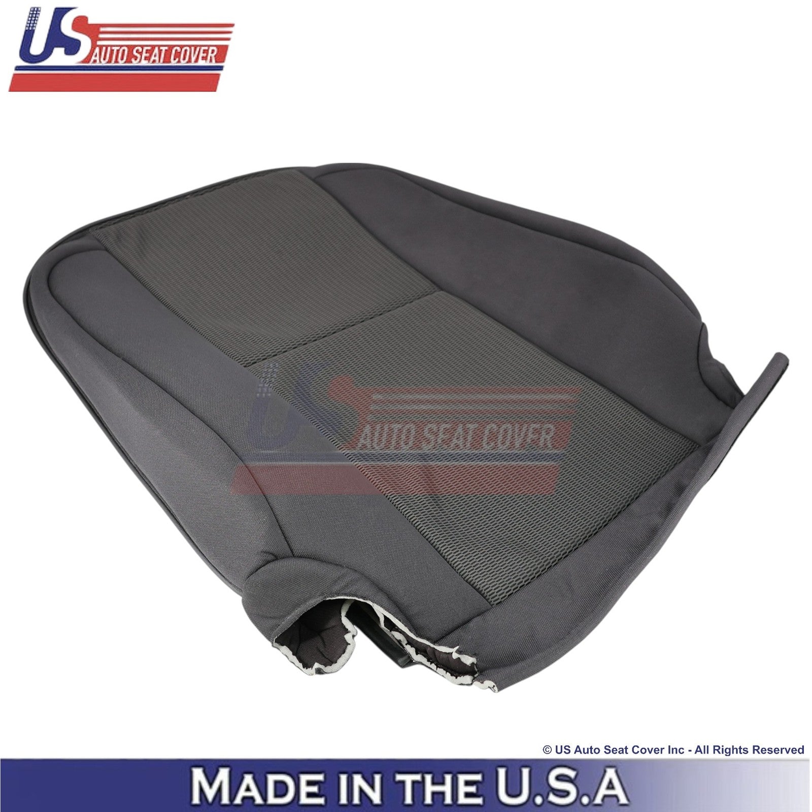 2007-2011 For Toyota FJ Cruiser Cloth Fabric Front Top Seat Covers Dark Graphite