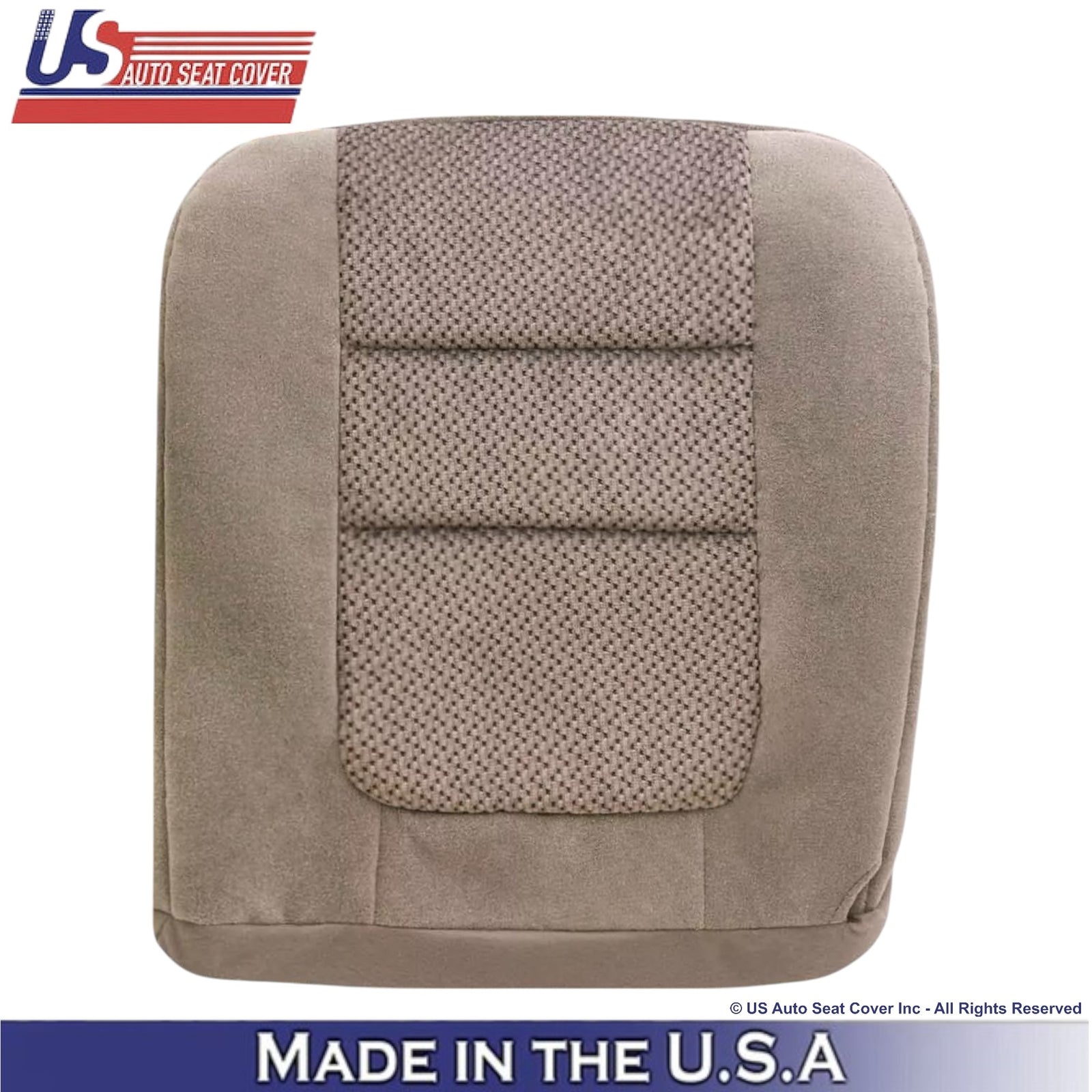2001 For Ford F-250 XLT Crew-Cab Cloth Driver Bottom Seat Cover med. Parchment