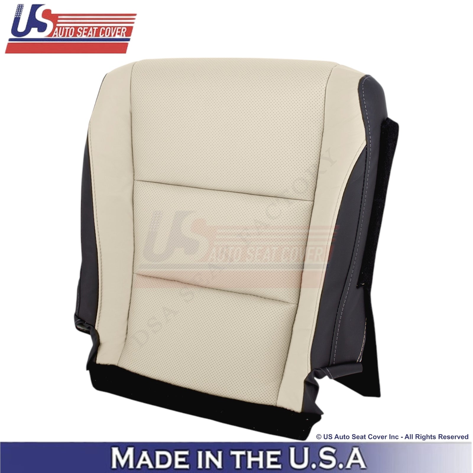 2016-2022 For Lexus RX350 RX450h Leather Driver Bottom Seat Cover Parchment