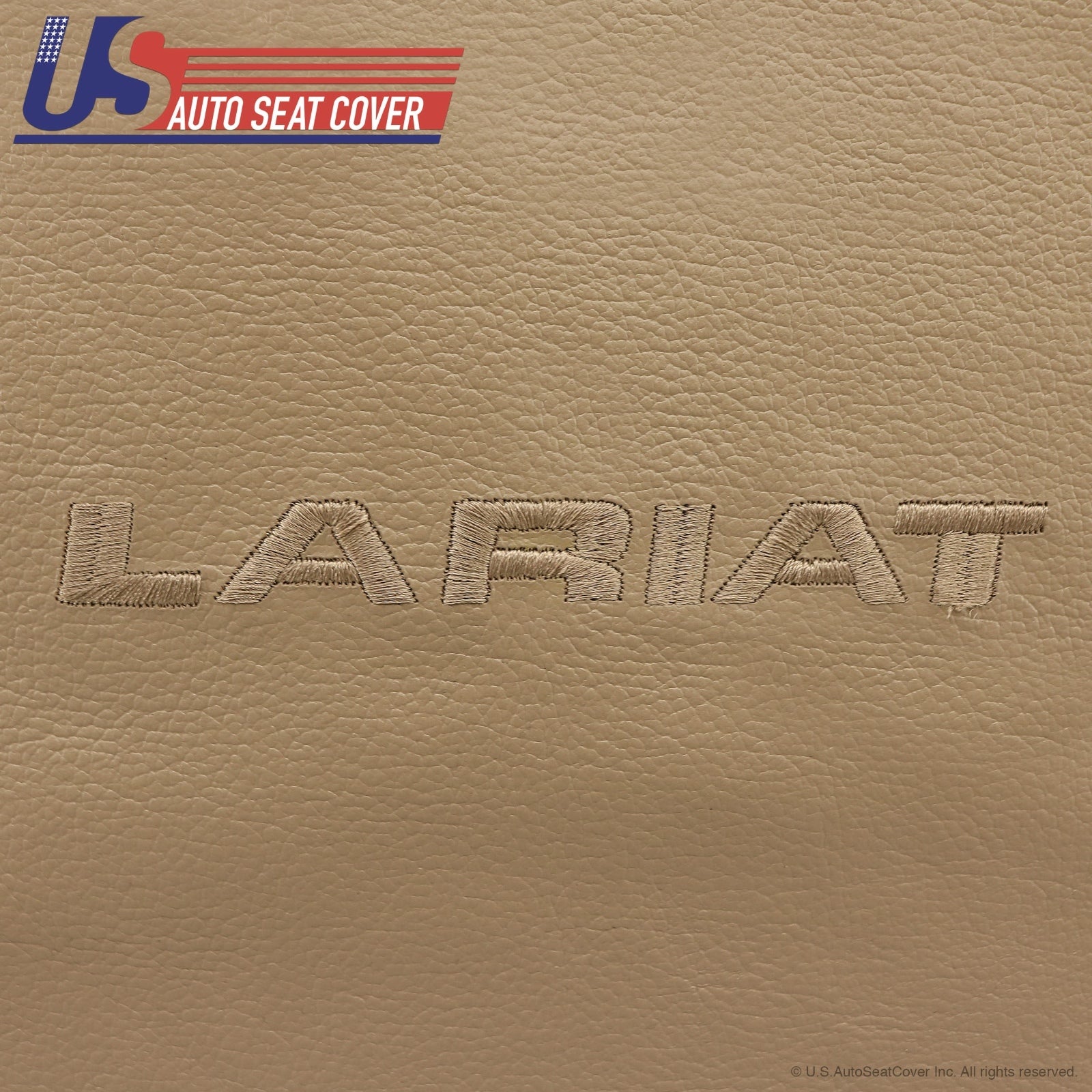 2x tops & 2x bottoms Leather Seat Cover TAN 2002 to 2007 Ford F250 F350 Lariat