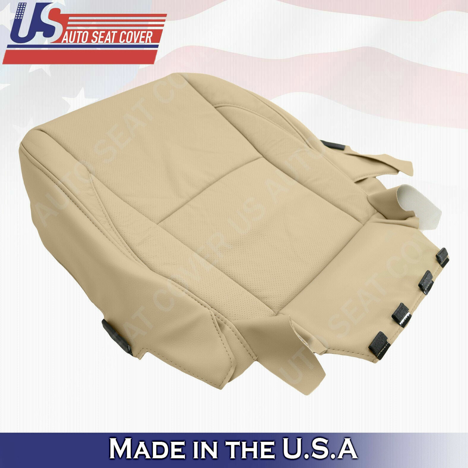 Fits For Lexus ES 2007 2008 2009 Driver Bottom Leather seat cover Tan Perforated