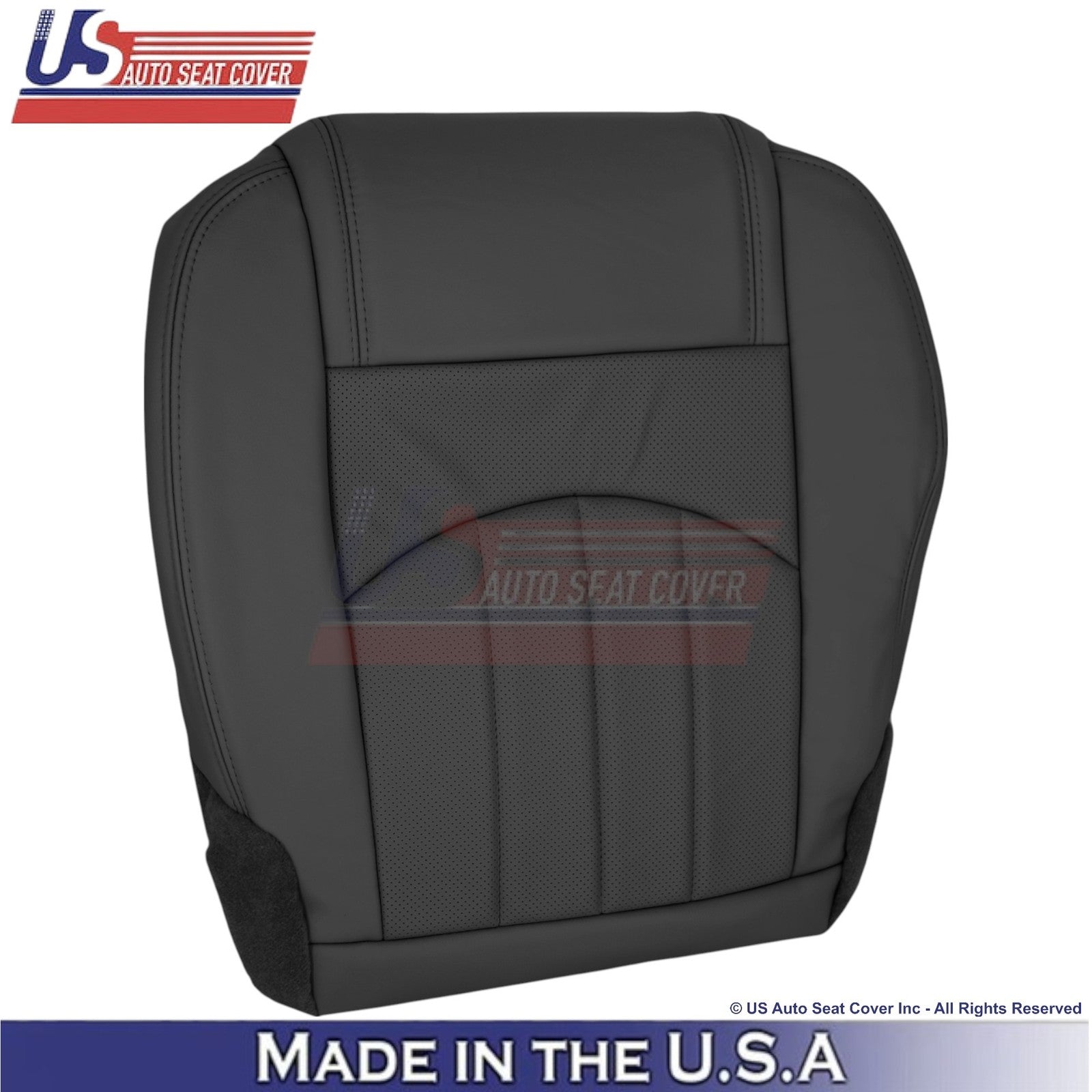 2013-2017 For Buick Enclave Leatherette Front Replacement Seat Covers Ebony