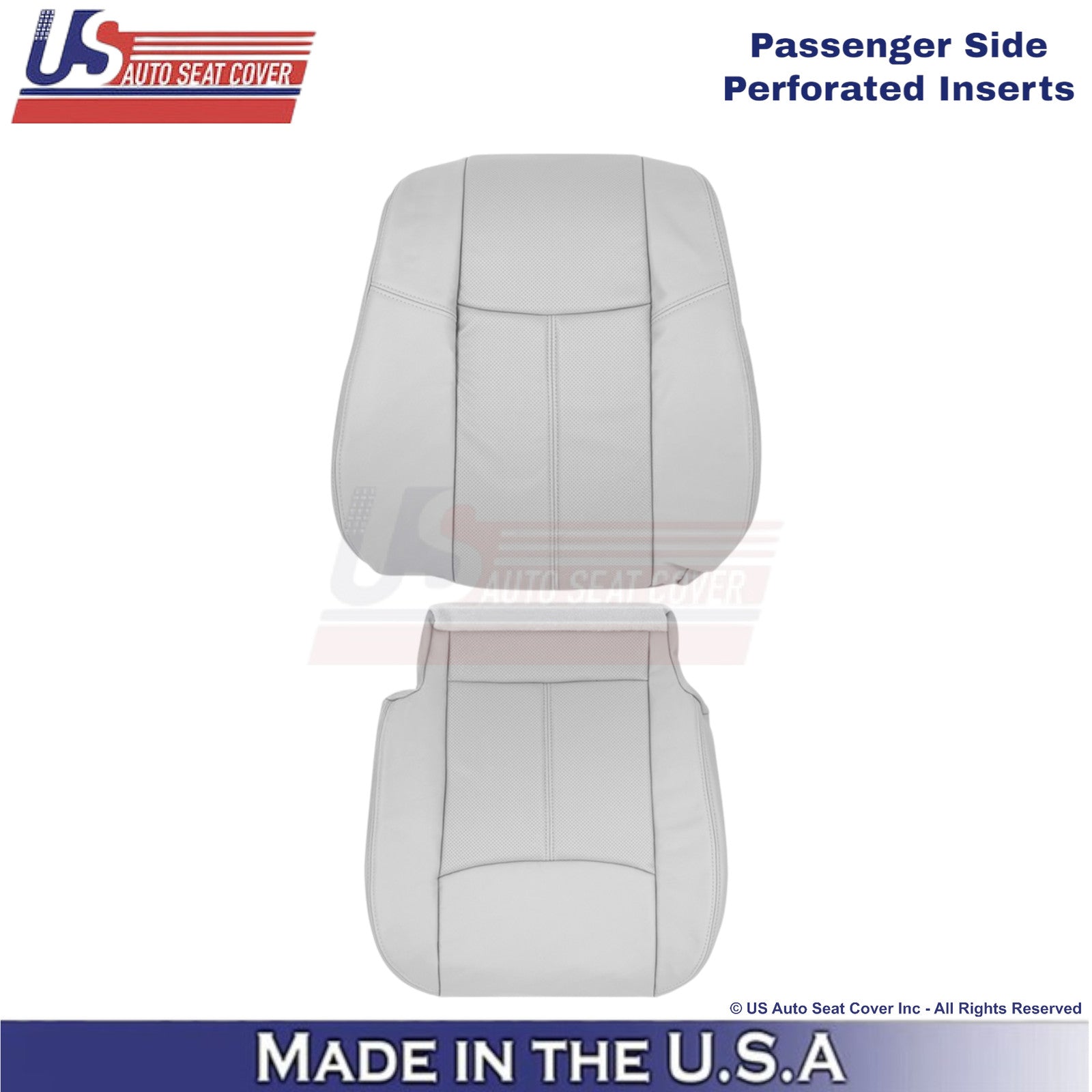 2013-2020 For Nissan Pathfinder Leather Passenger Replacement Seat Covers Gray