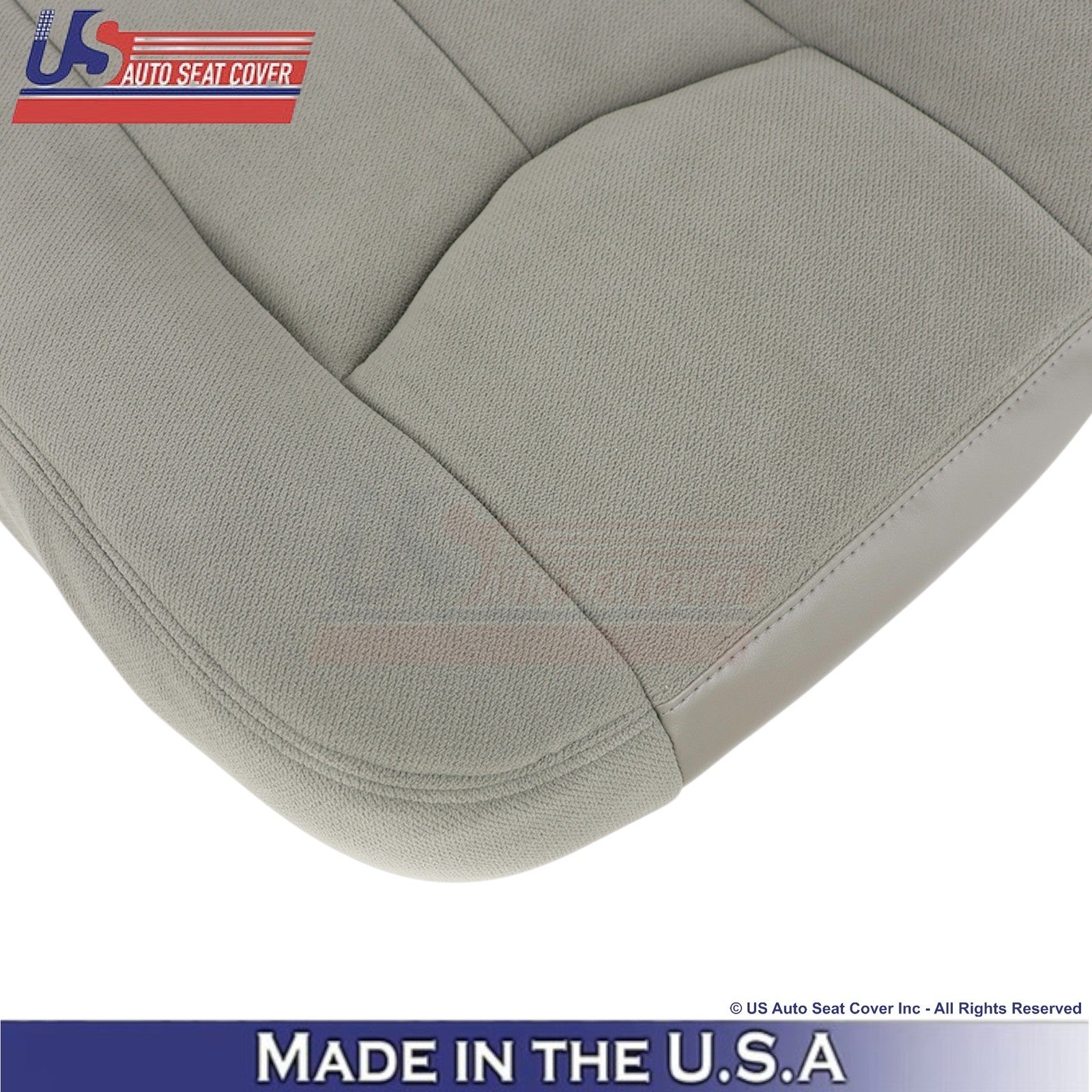 2003-2006 GMC Yukon SLE SLT Cloth Driver Bottom Replacement Seat Cover Gray