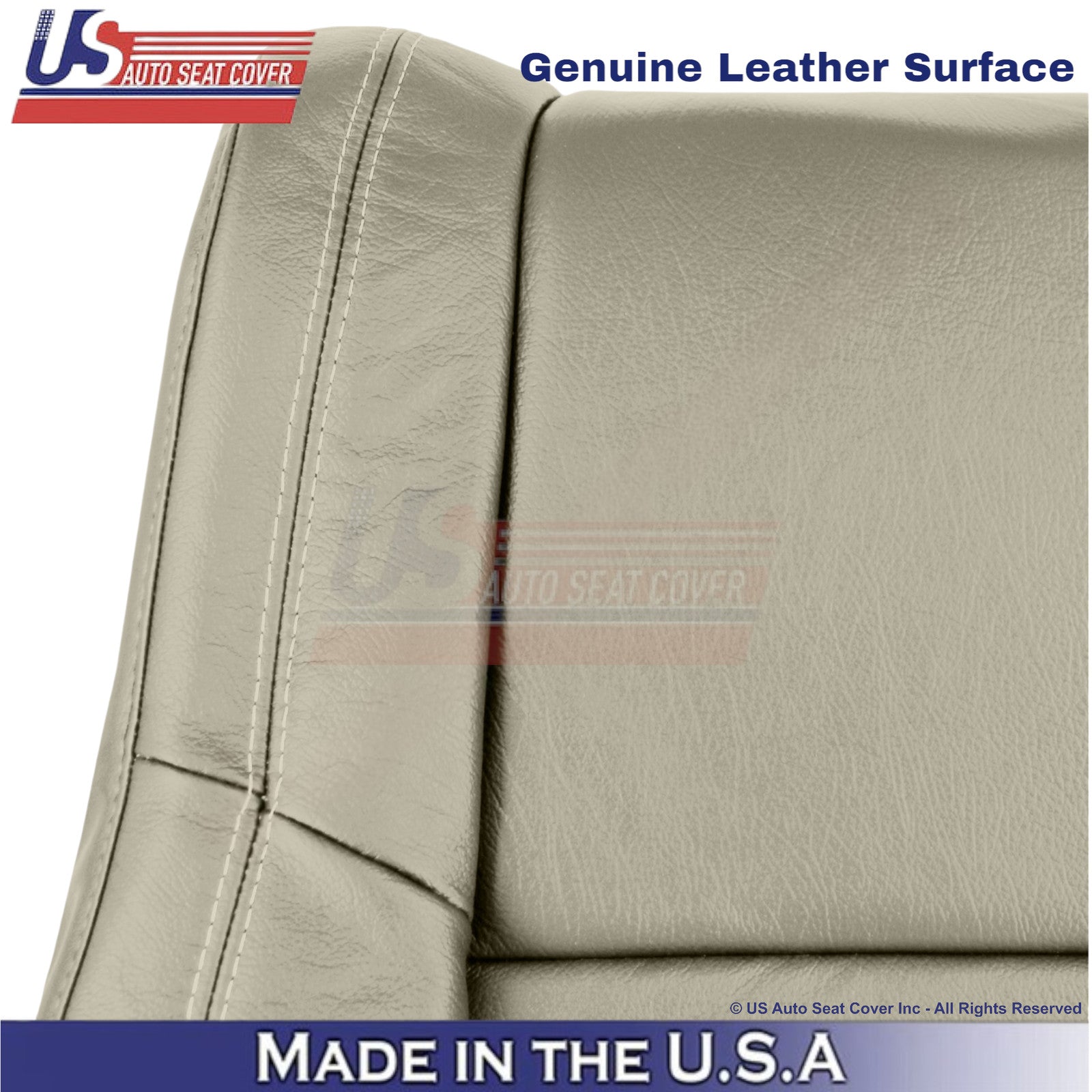 2011-2022 For Dodge Durango Genuine Leather Driver Top Cover Light Frost Beige