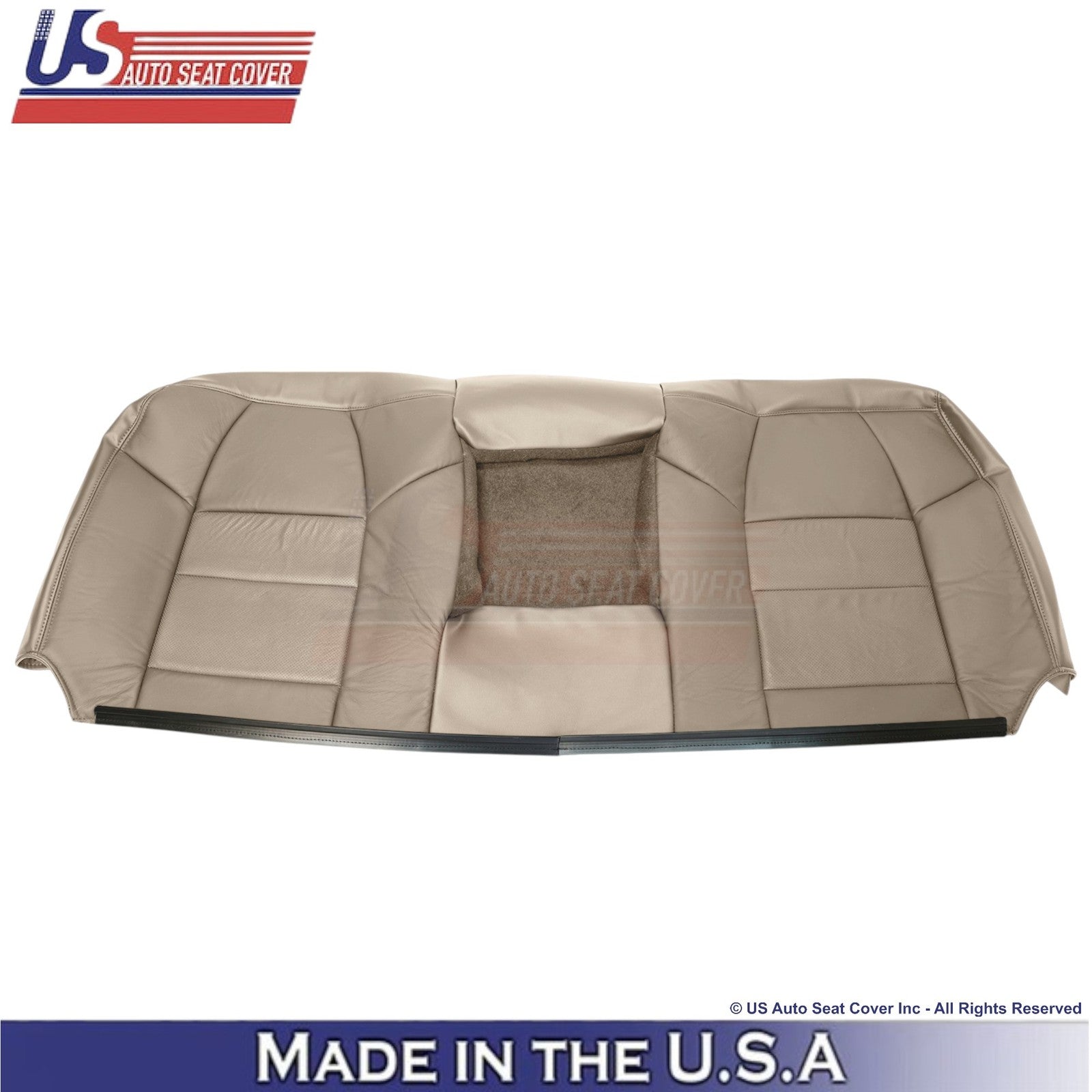 2002-2003 Fits Ford F250 F350 Lariat Leatherette Perf Rear OEM Seat Covers Tan