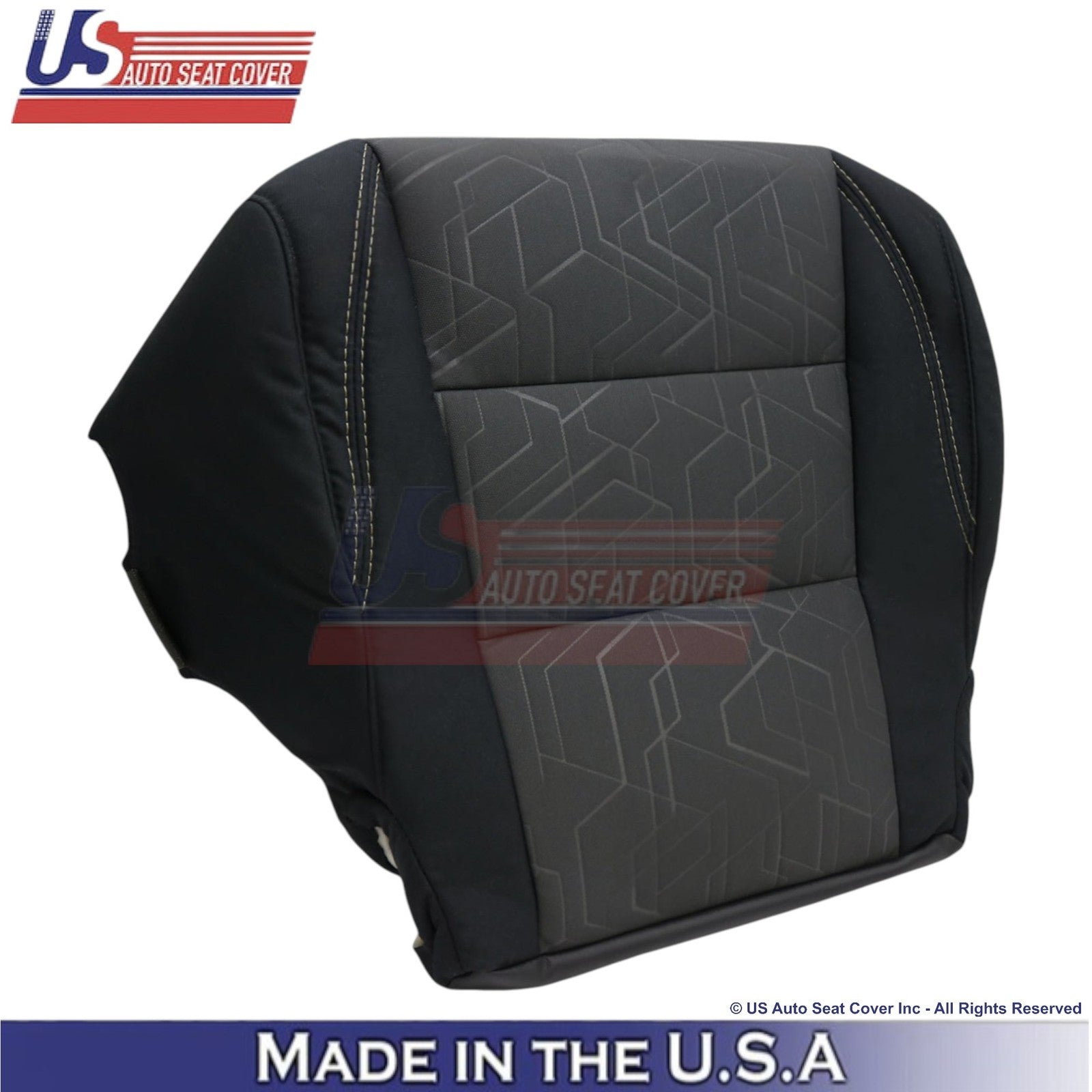 2016-2020 Fits Toyota Tacoma Cloth Front Bottom Covers Black