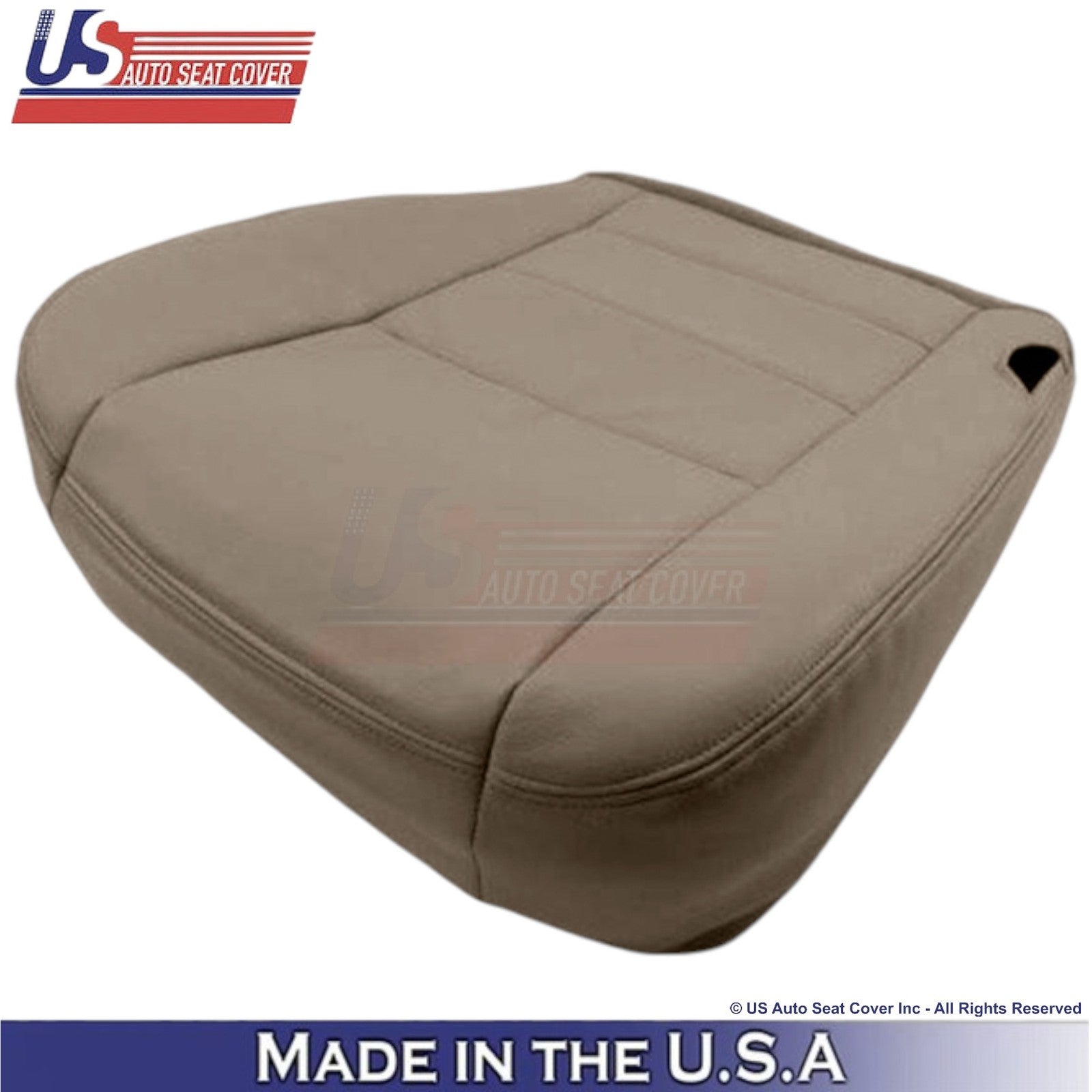 2003-2004 Fits Ford F250 F350 Lariat Leather Front Driver Replacement Covers Tan