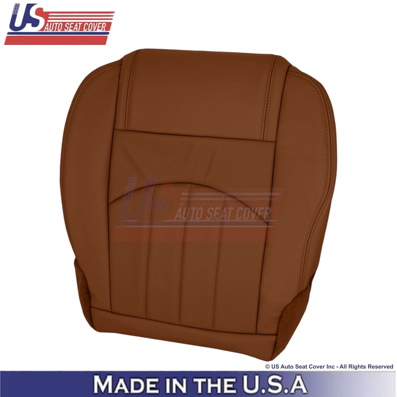 2015-2017 Fits Chevy Traverse Leather Perforated Front Seat Covers Saddle Up