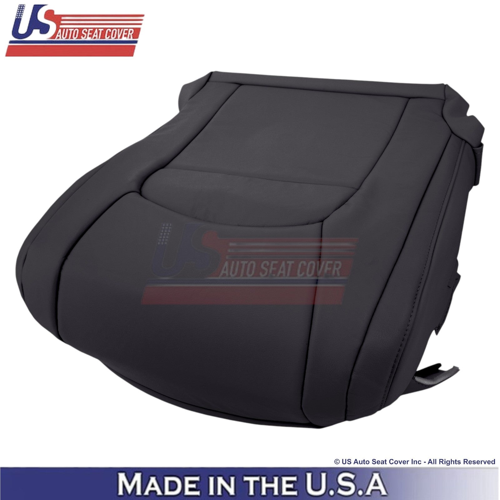 2008-2021 For Toyota Land Cruiser Leatherette Driver Bottom Seat Cover Black