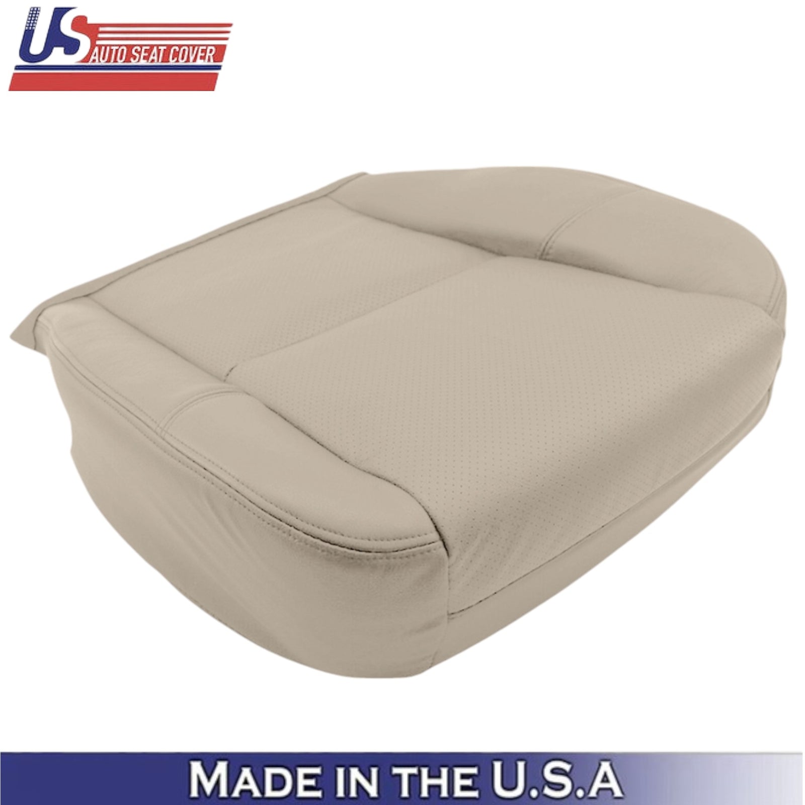 2012-2014 For Chevy Silverado 1500 LTZ Genuine Leather Bottom Seat Covers Tan