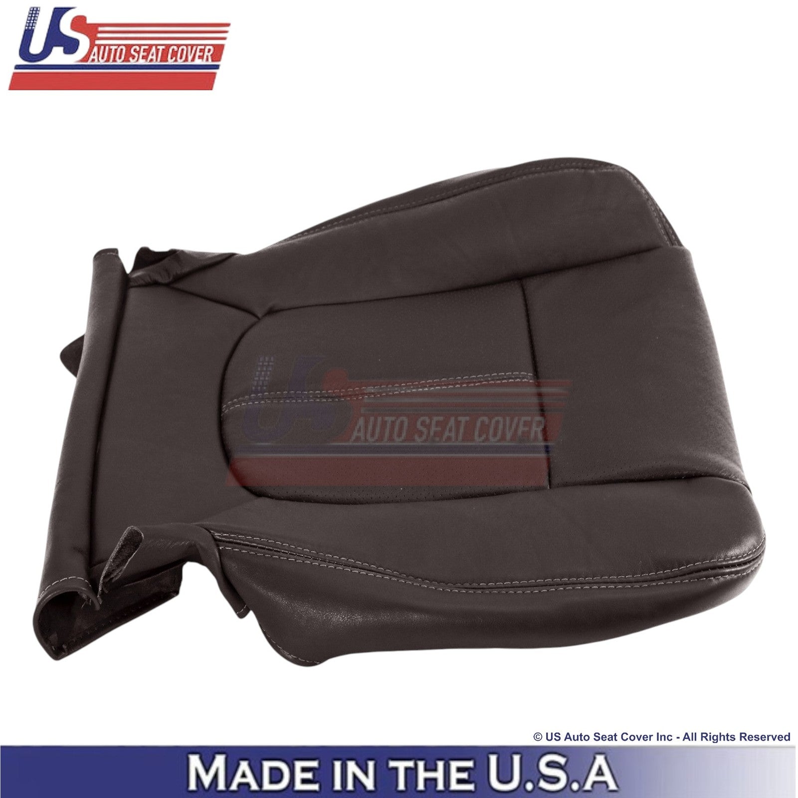 2015-2016 For Ford F250 F350 Genuine Leather Front Bottom Seat Covers Mesa Brown