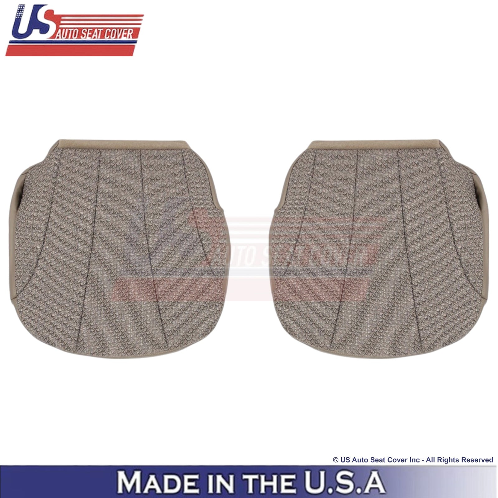 1999-2002 For Chevy Silverado 1500 Cloth Front Bottom Seat Covers Neutral Tan