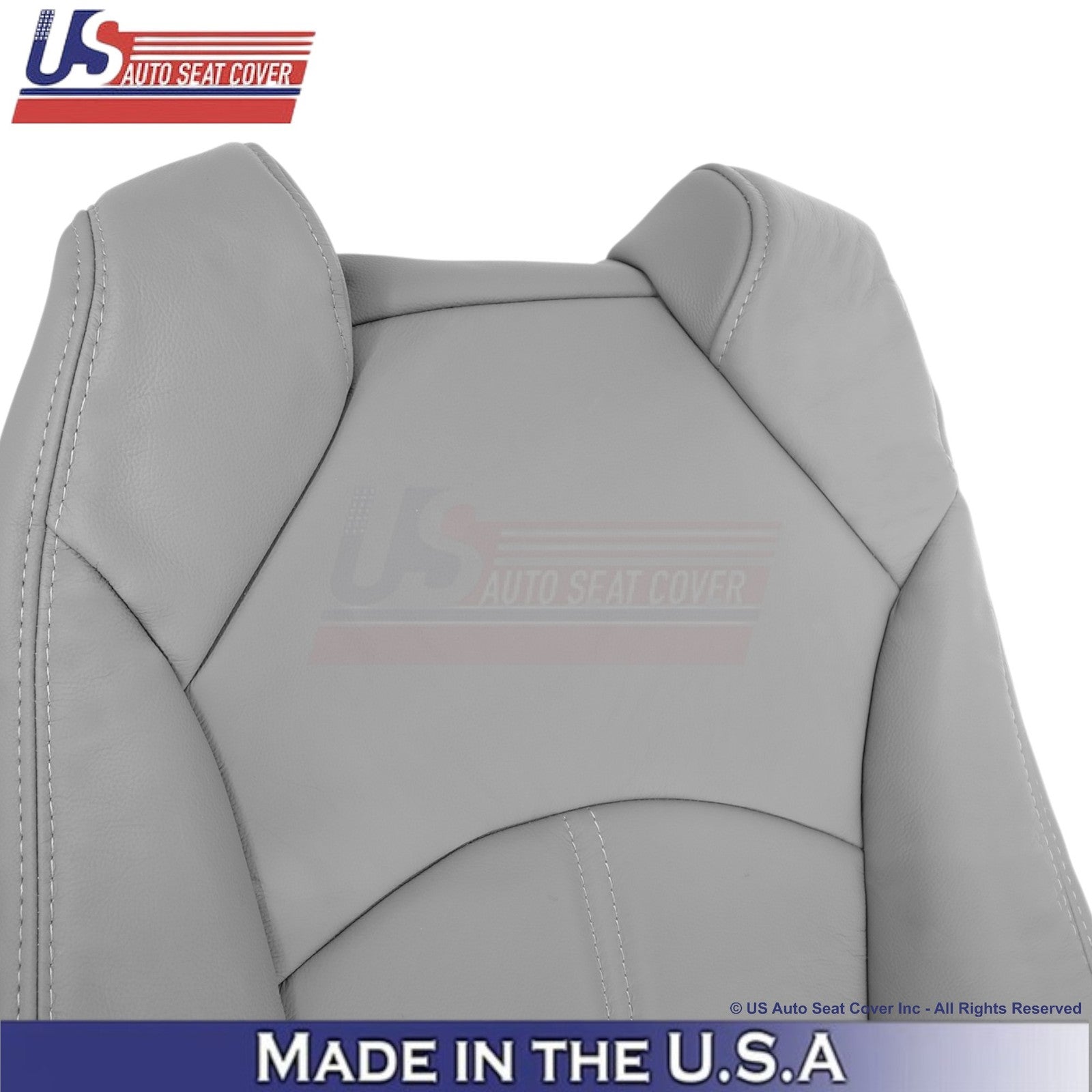2013-2016 Fits GMC Acadia Genuine Leather Passenger Top Seat Cover Lt. Titanium