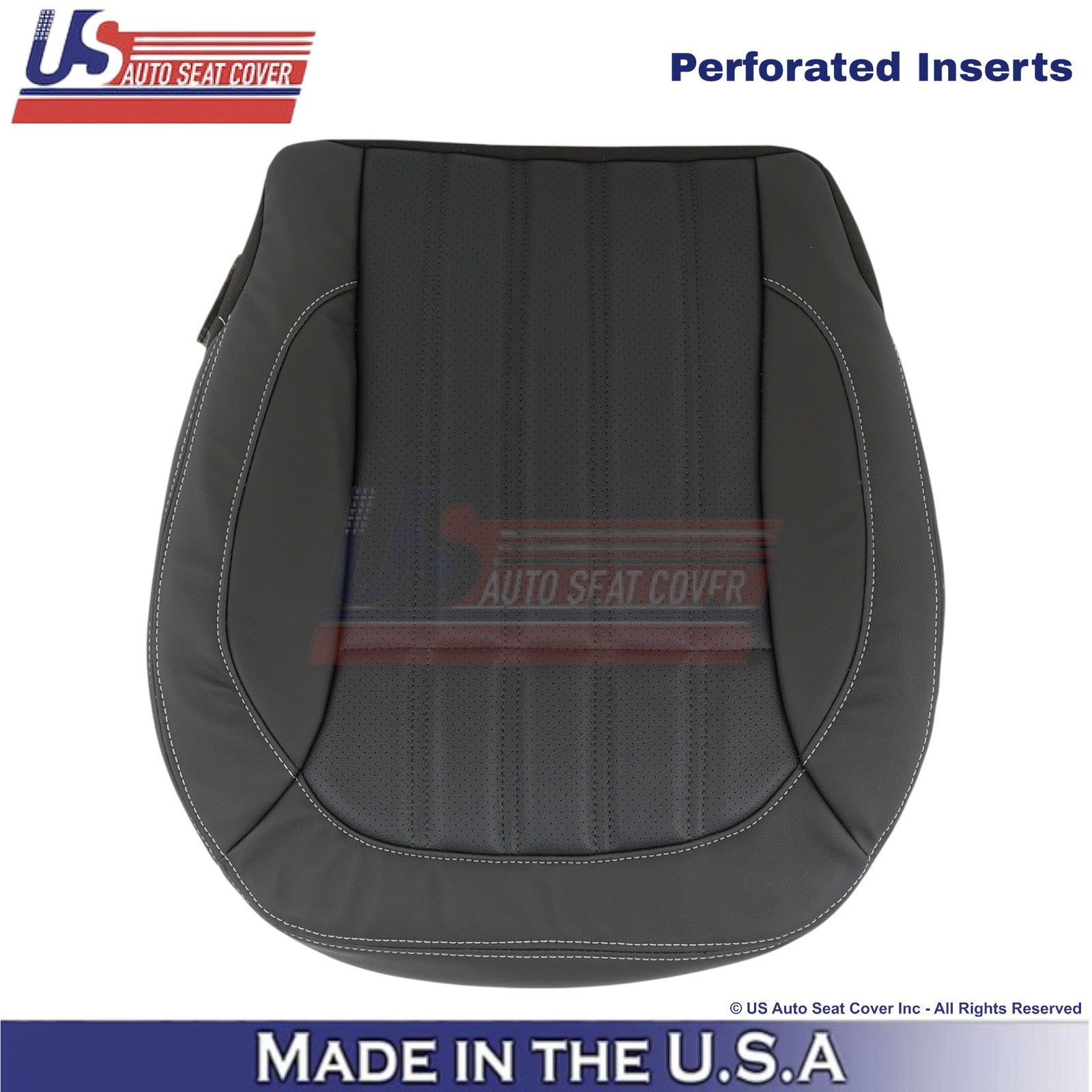 2013-2016 For Mercedes Benz GL-Class Leatherette Perf. Driver Bottom Cover Black