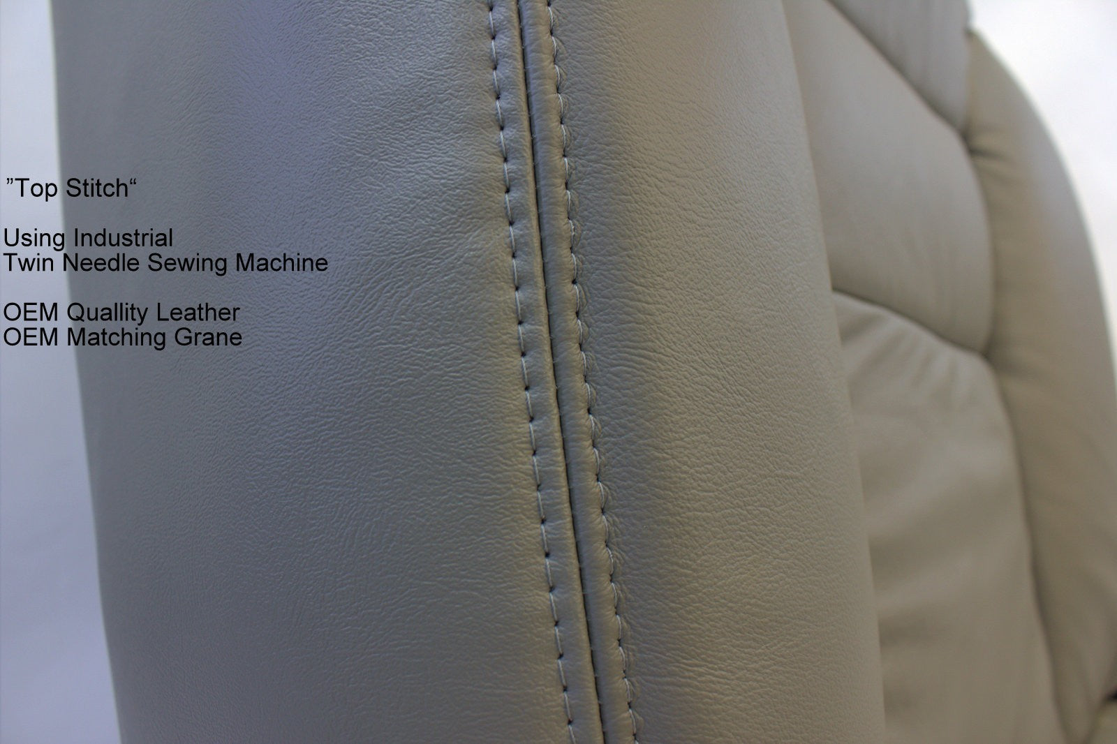 1995 96 97 99 Chevy Silverado K1500 K2500 Driver Bottom Leather Seat Cover Gray