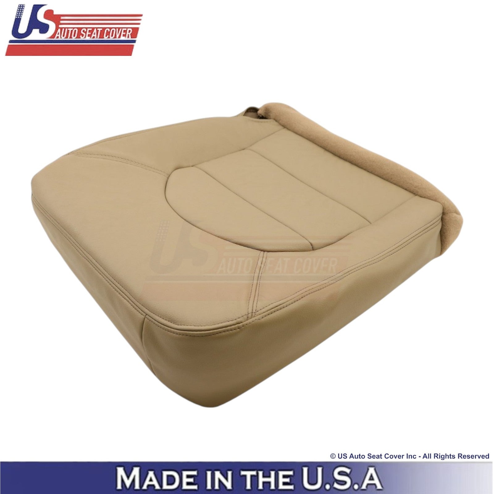 1998-2000 For Ford F250 Lariat Super Duty Leatherette Driver Covers Prairie Tan