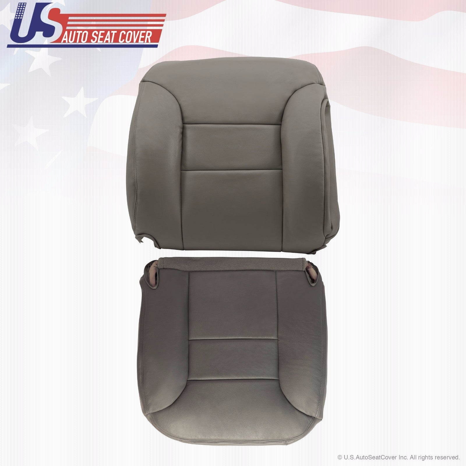1995 To 1999 K1500 Front Driver & Passenger top Lean Back & Bottom Covers Gray