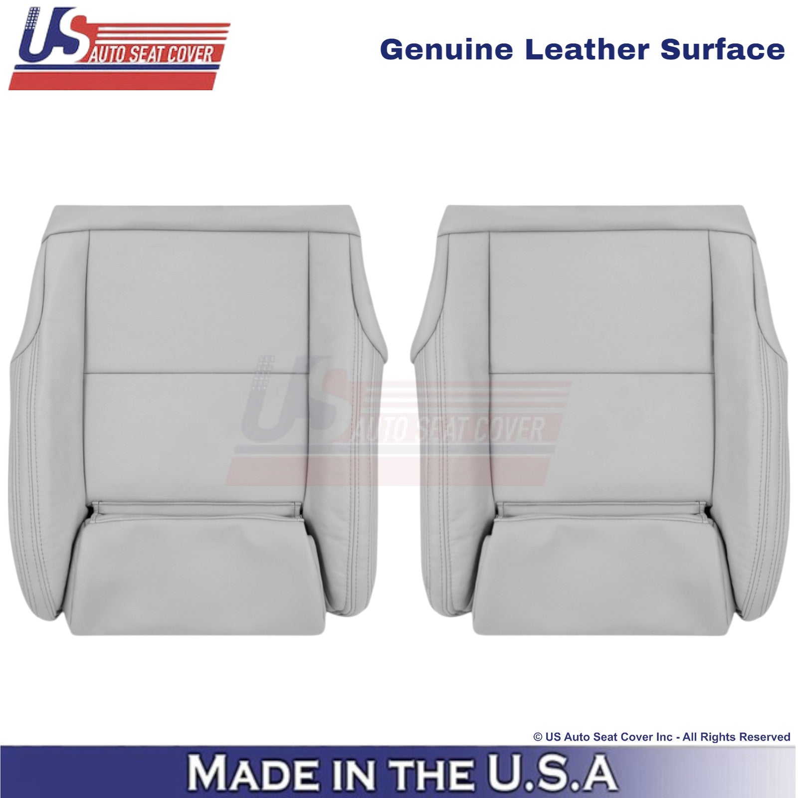 2016-2020 Fits Mercedes Benz GLA250 X156 Front Bottom Leather Seat Covers Gray
