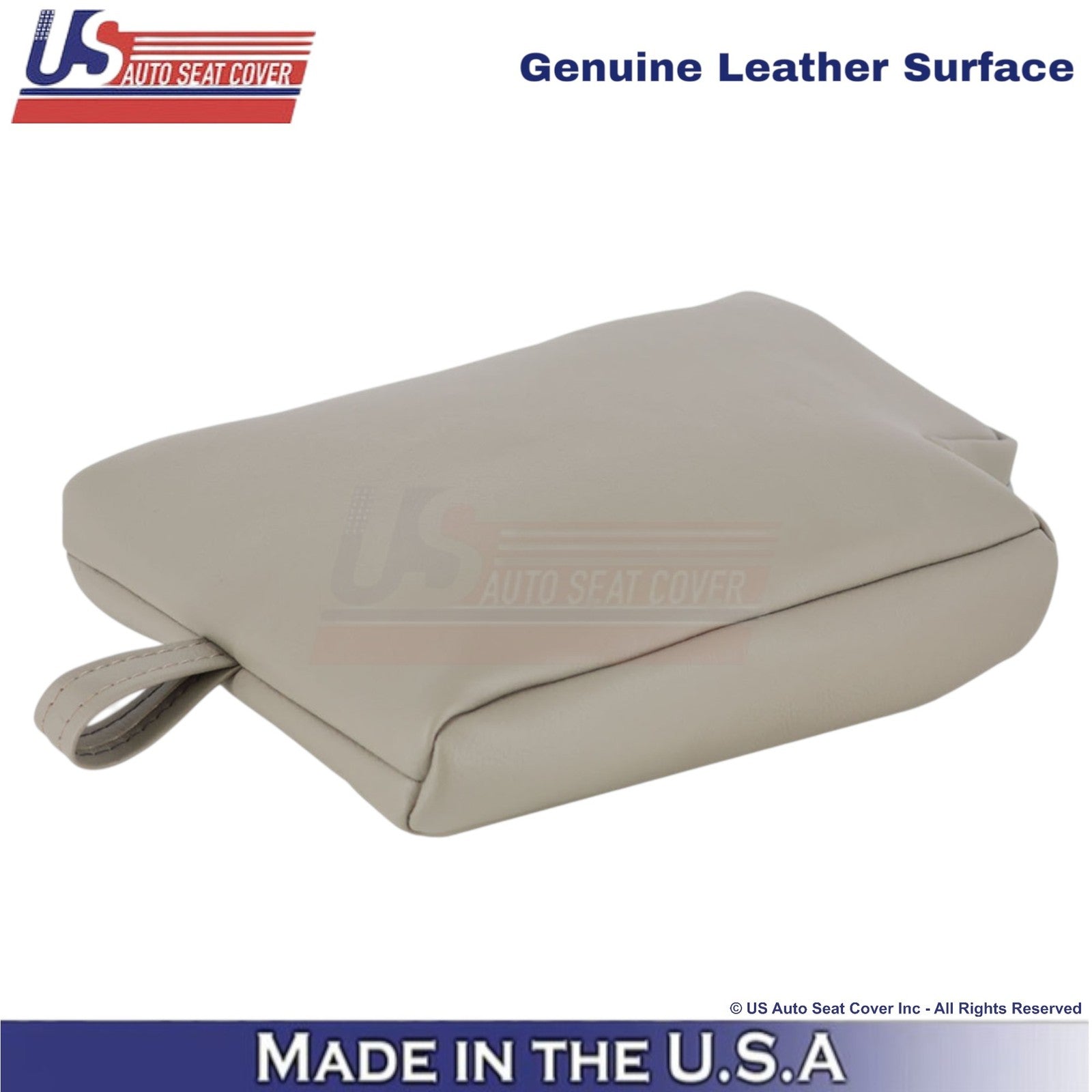 2011-2015 For Ford Explorer 2nd Row Console Leather Cover Med. Light Stone