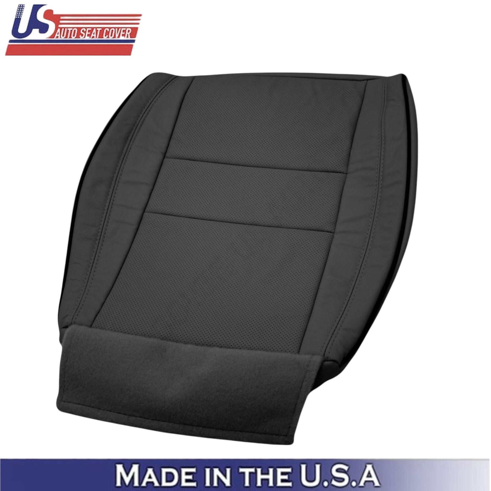 2011-2021 For Jeep Grand Cherokee Genuine Leather Front Bottom Seat Covers Black