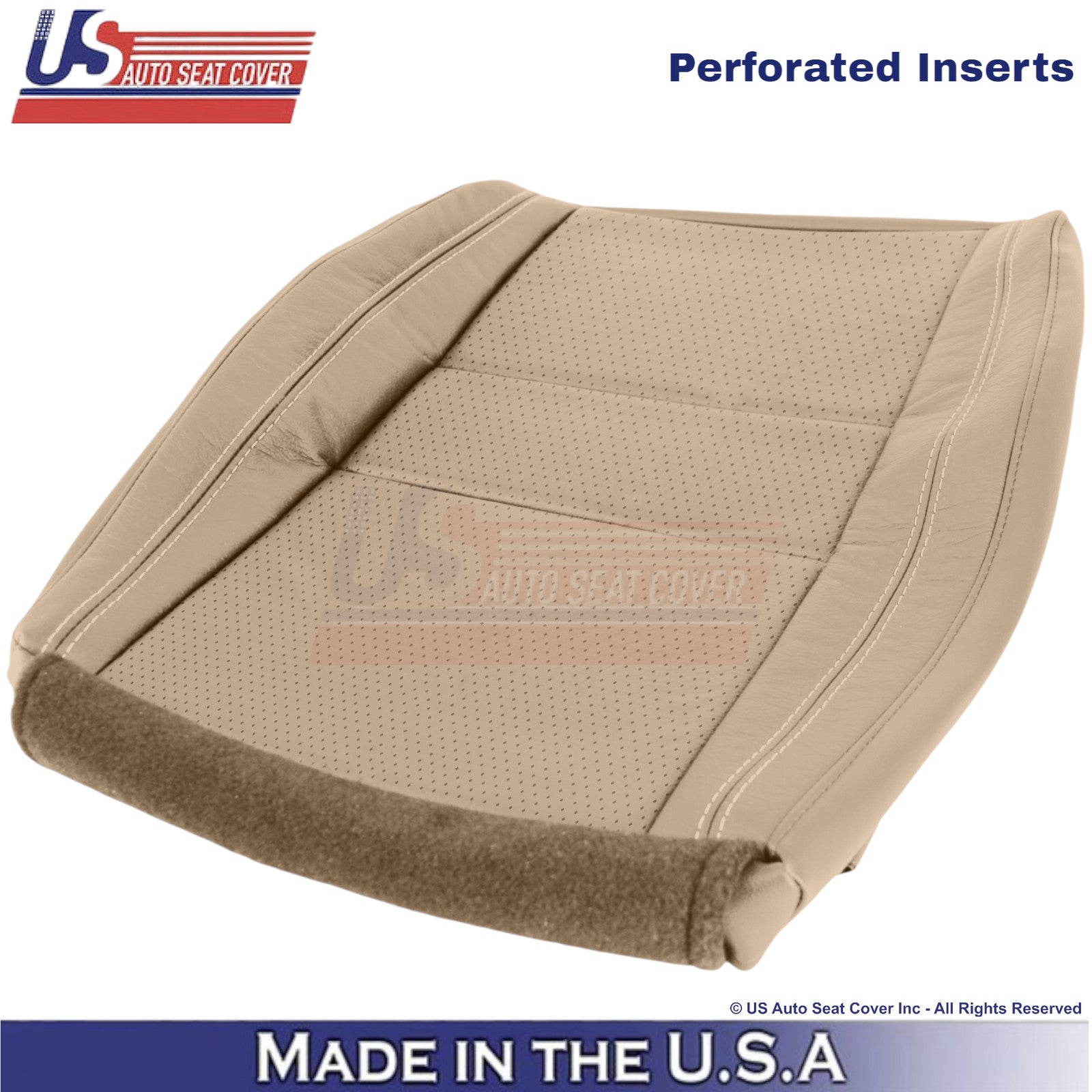 2011-2017 For Dodge Durango Genuine Leather Driver Bottom Replacement Cover Tan