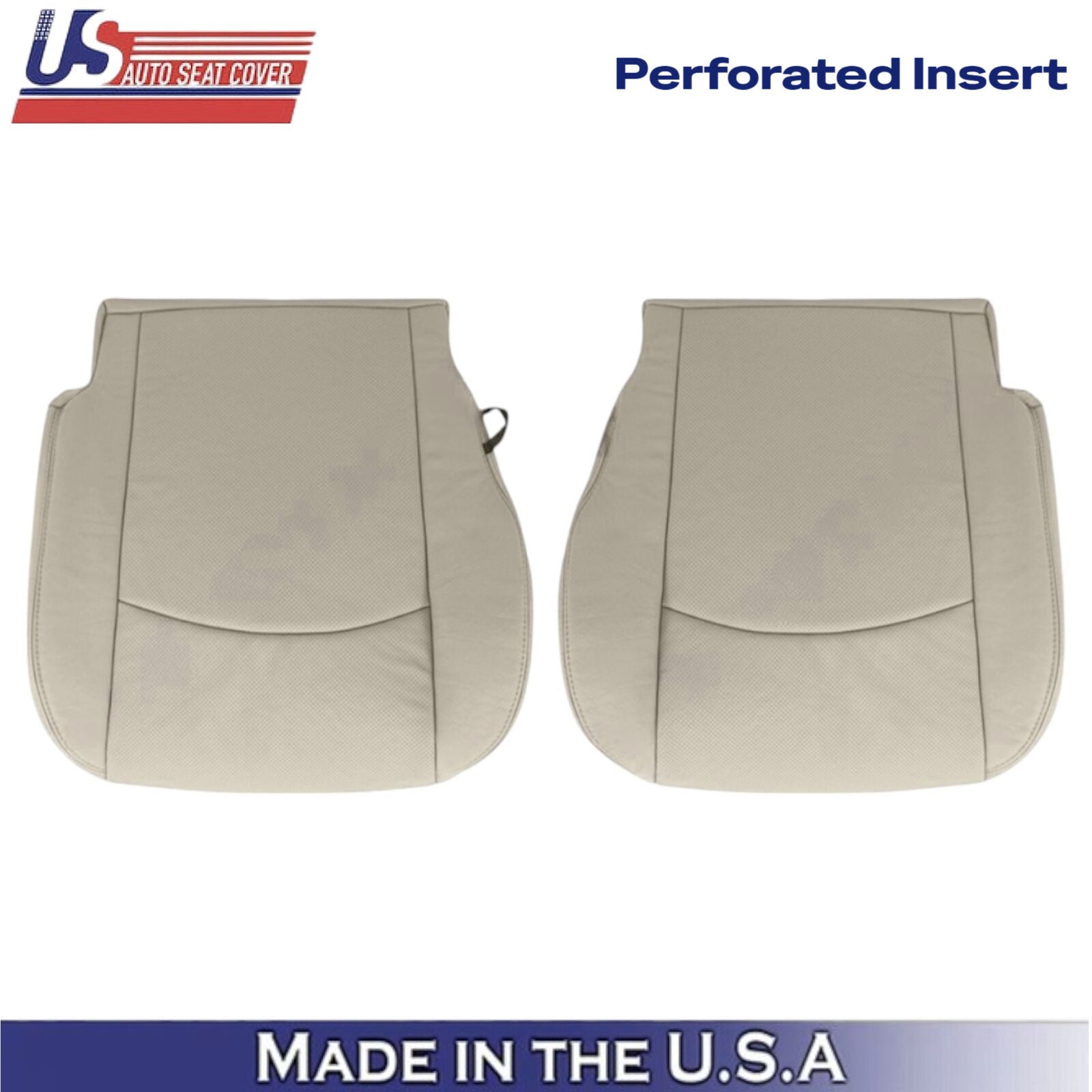 2013-2018 For Dodge Ram 1500 2500 Laramie Leatherette Front Bottom Covers Tan