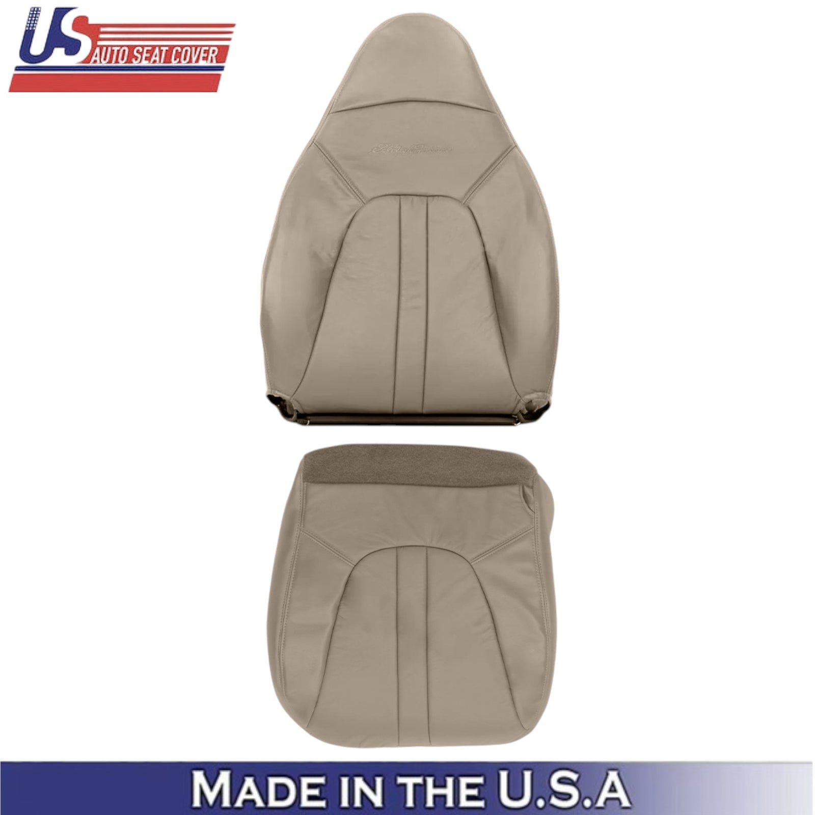 2000-2002 For Ford Expedition Eddie Bauer Leatherette Passenger Side Covers Tan