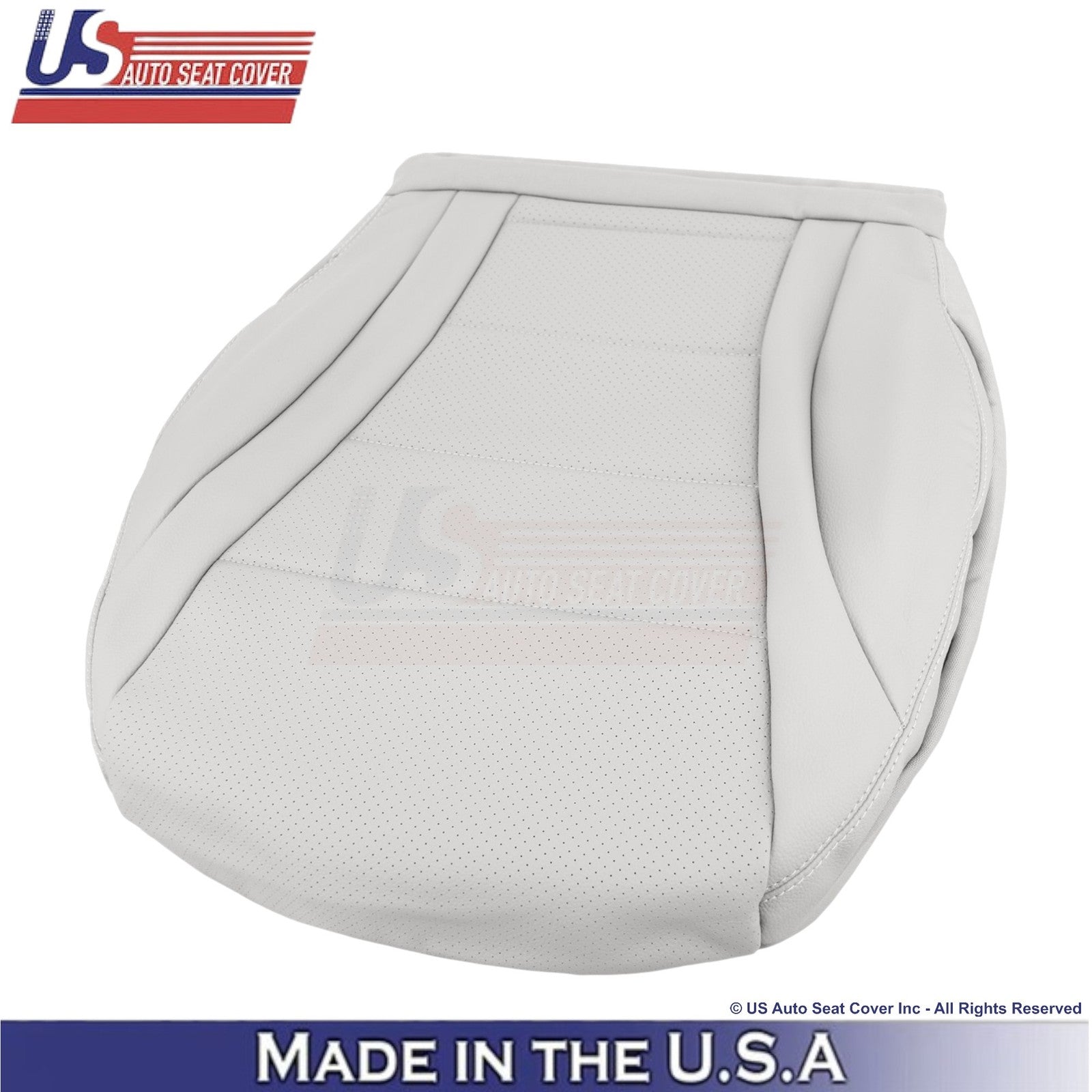 2016-2021 For Mercedes Benz GLC Class Leather Front Bottom Seat Covers Lt. Gray