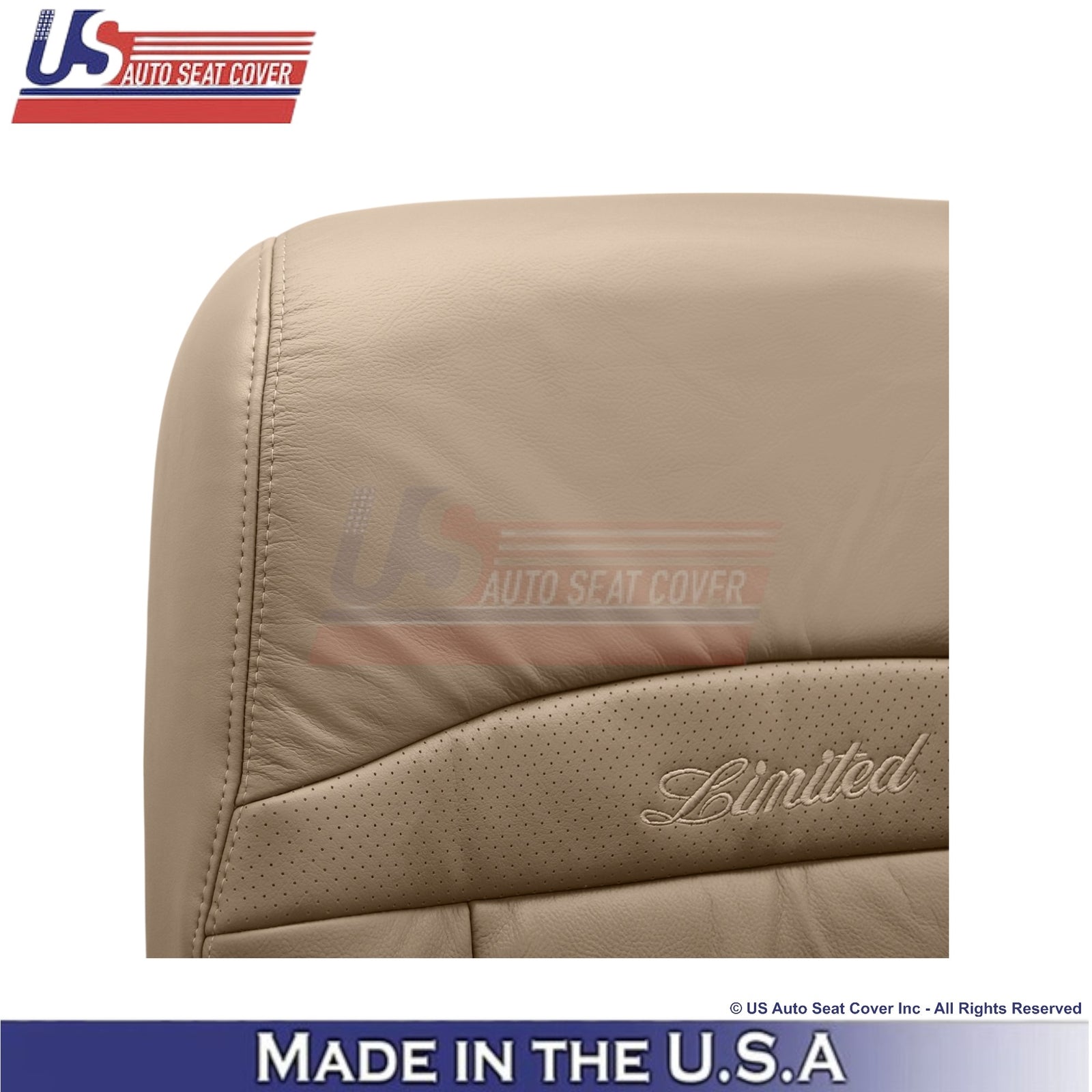 1995-2001 For Ford Explorer Limited Leather Driver Side Covers Med. Prairie Tan