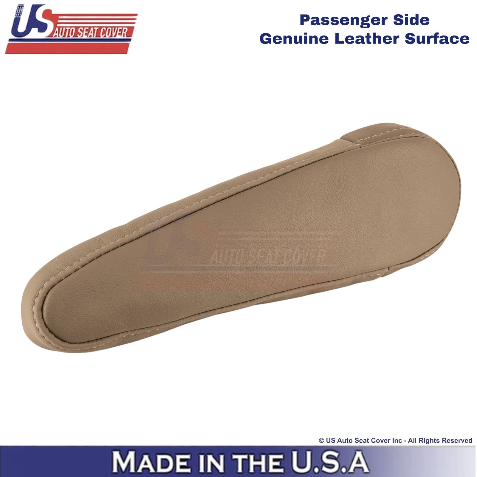 1998-2003 Fits Toyota Sienna Genuine Leather Passenger Armrest Cover Dark Oak