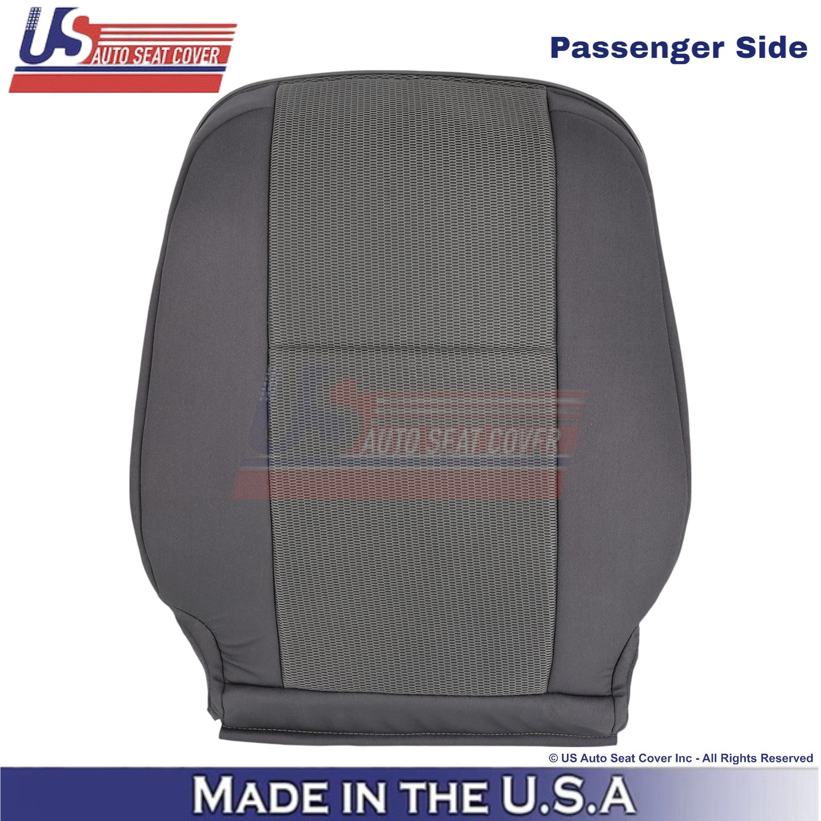 2007-2011 Fits Toyota FJ Cruiser Cloth Passenger Top Seat Cover Dark Graphite