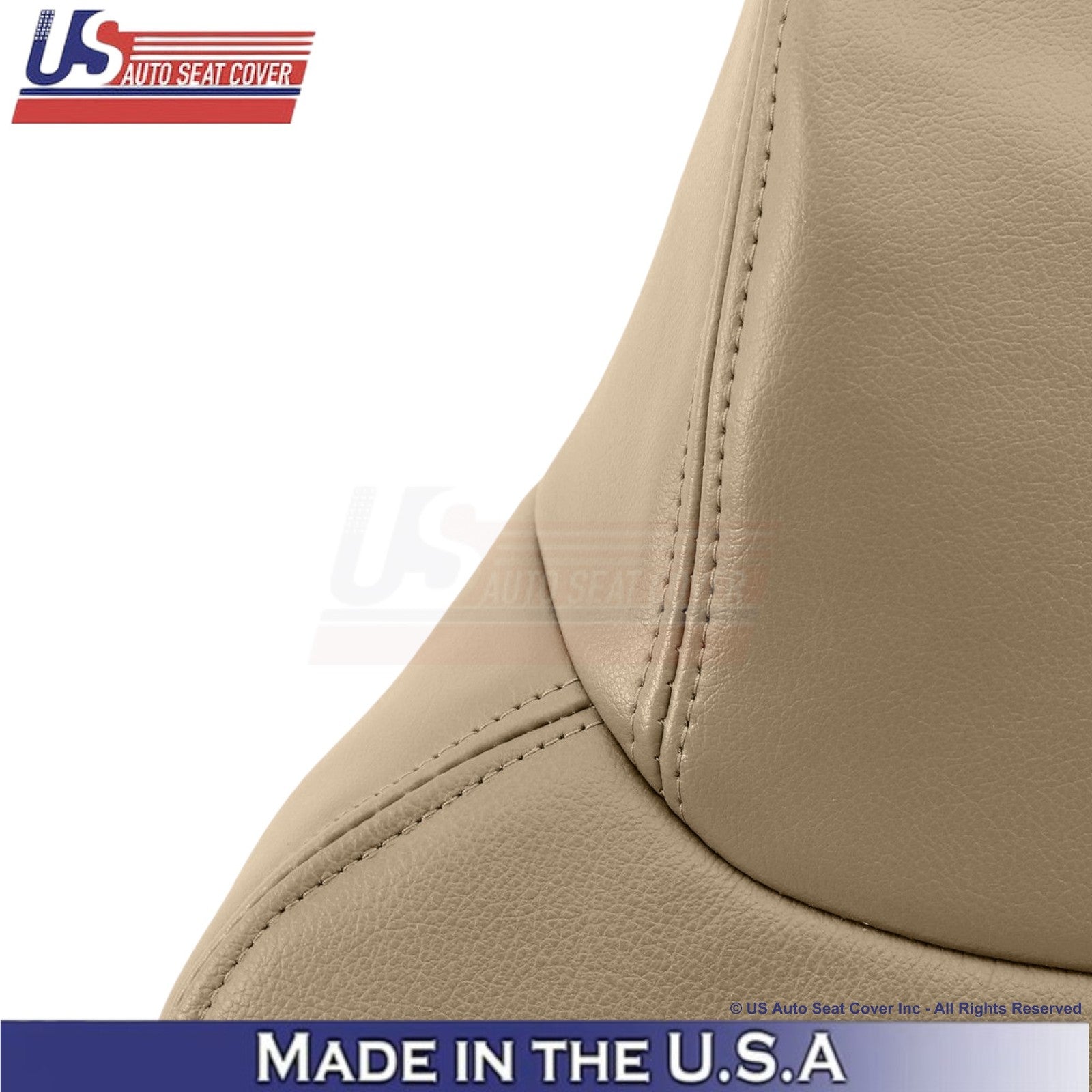 2000-2001 For Ford Excursion Leatherette Front w/Armrest Covers Medium Parchment