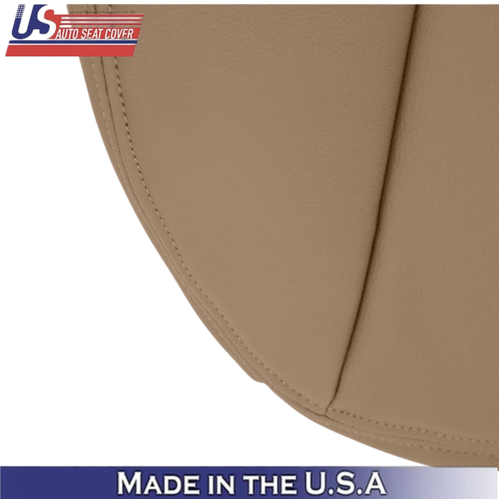 1997-2002 For Ford Expedition XLT Eddie Bauer Leather Front Bottom Covers Tan