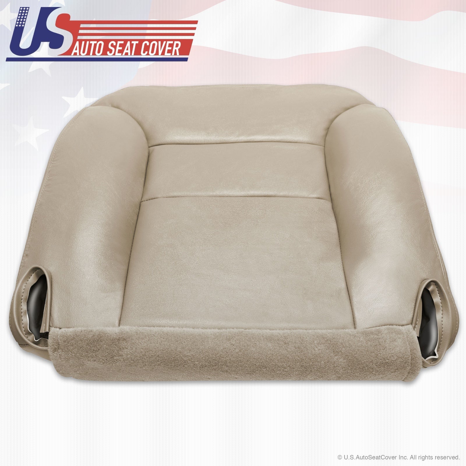 1995 - 1999 Chevy Tahoe Suburban Driver Leather Bottom Seat Cover Neutral Tan