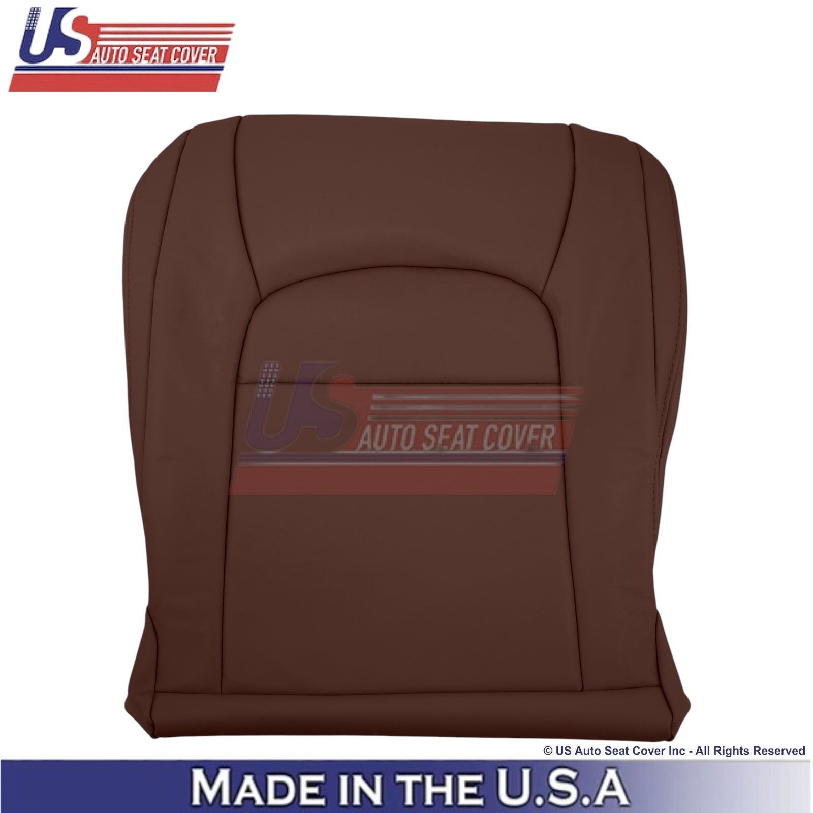 2008-2021 For Toyota Land Cruiser Leather Passenger Bottom Seat Cover Brown
