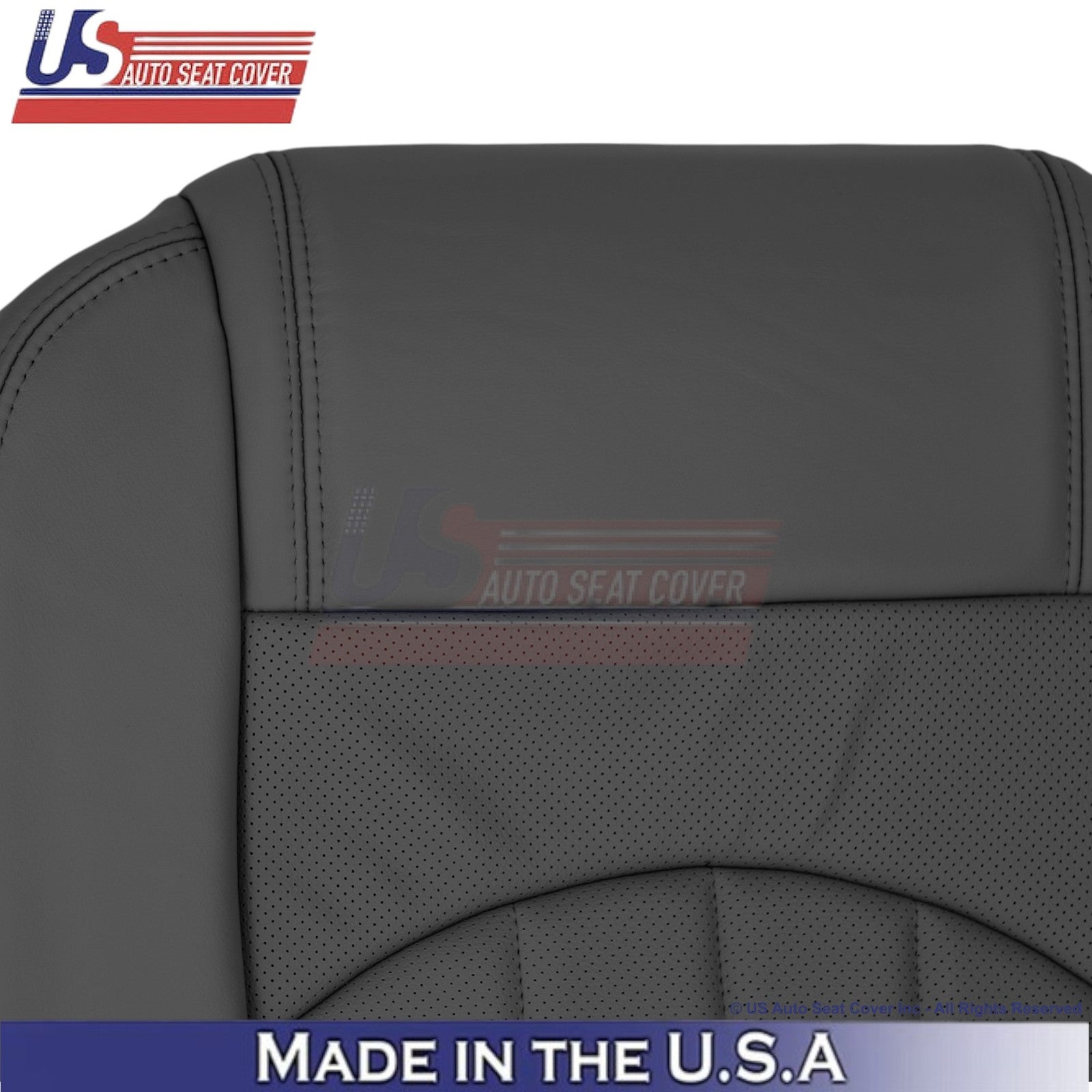 2013-2017 For Buick Enclave Leatherette Passenger Replacement Seat Covers Ebony